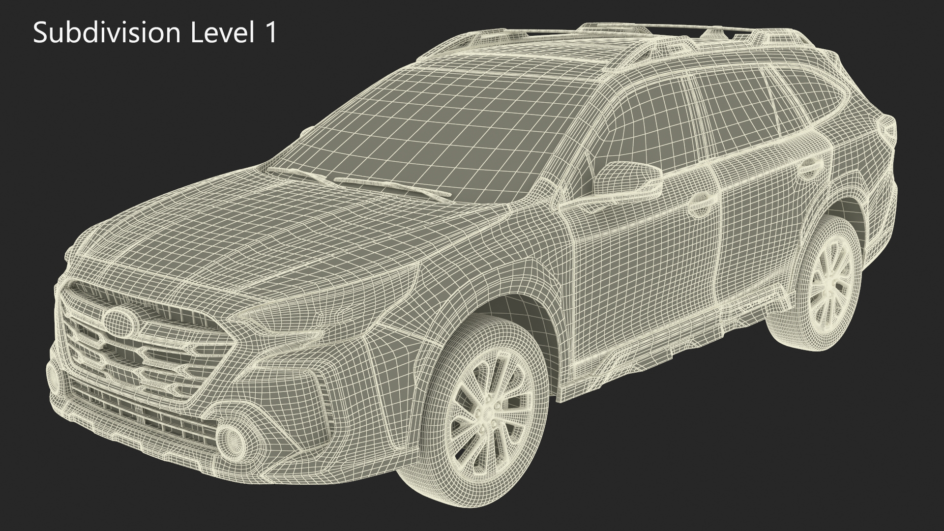 Subaru Outback 2025 Blue 3D model