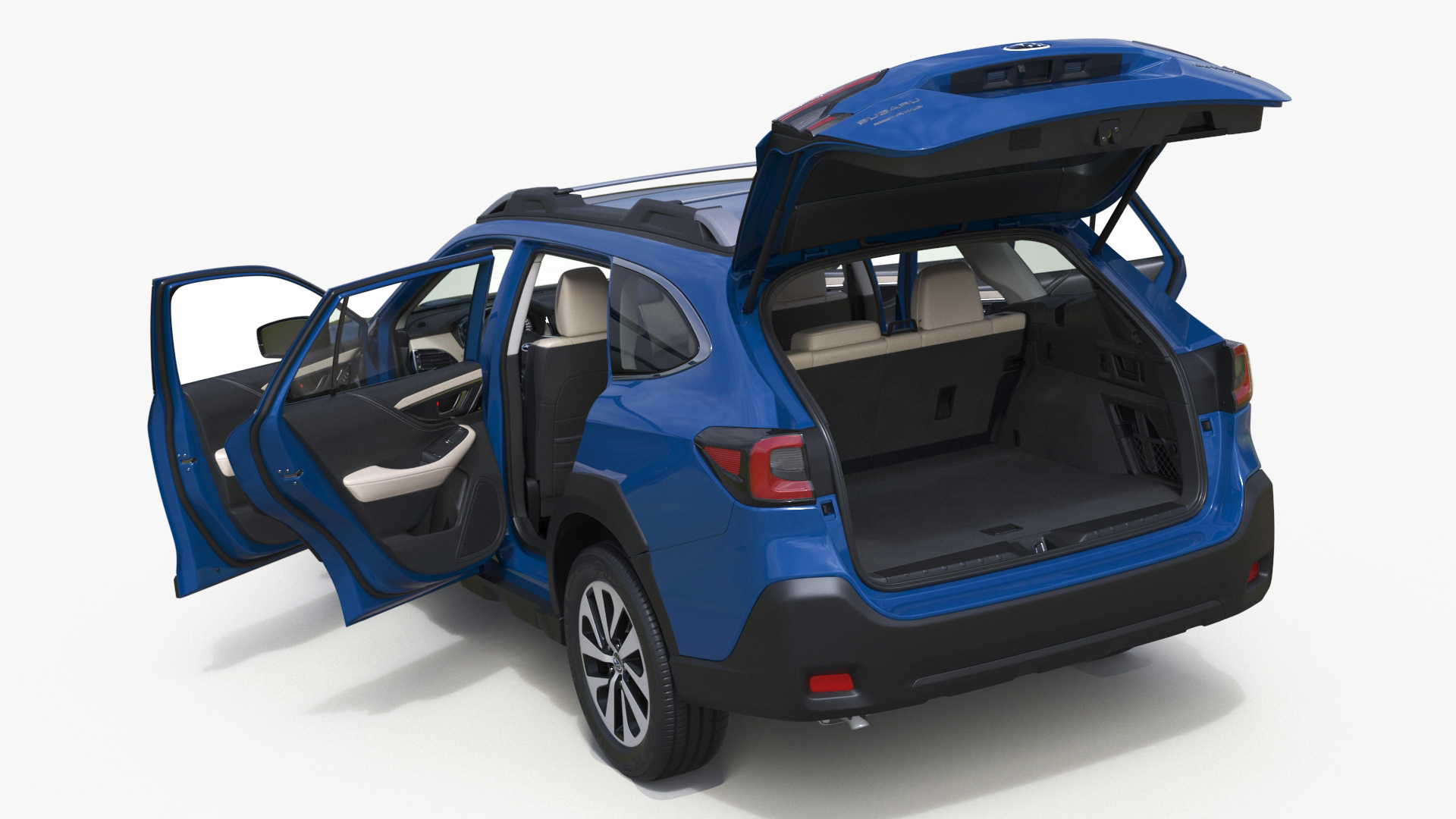 Subaru Outback 2025 Blue 3D model