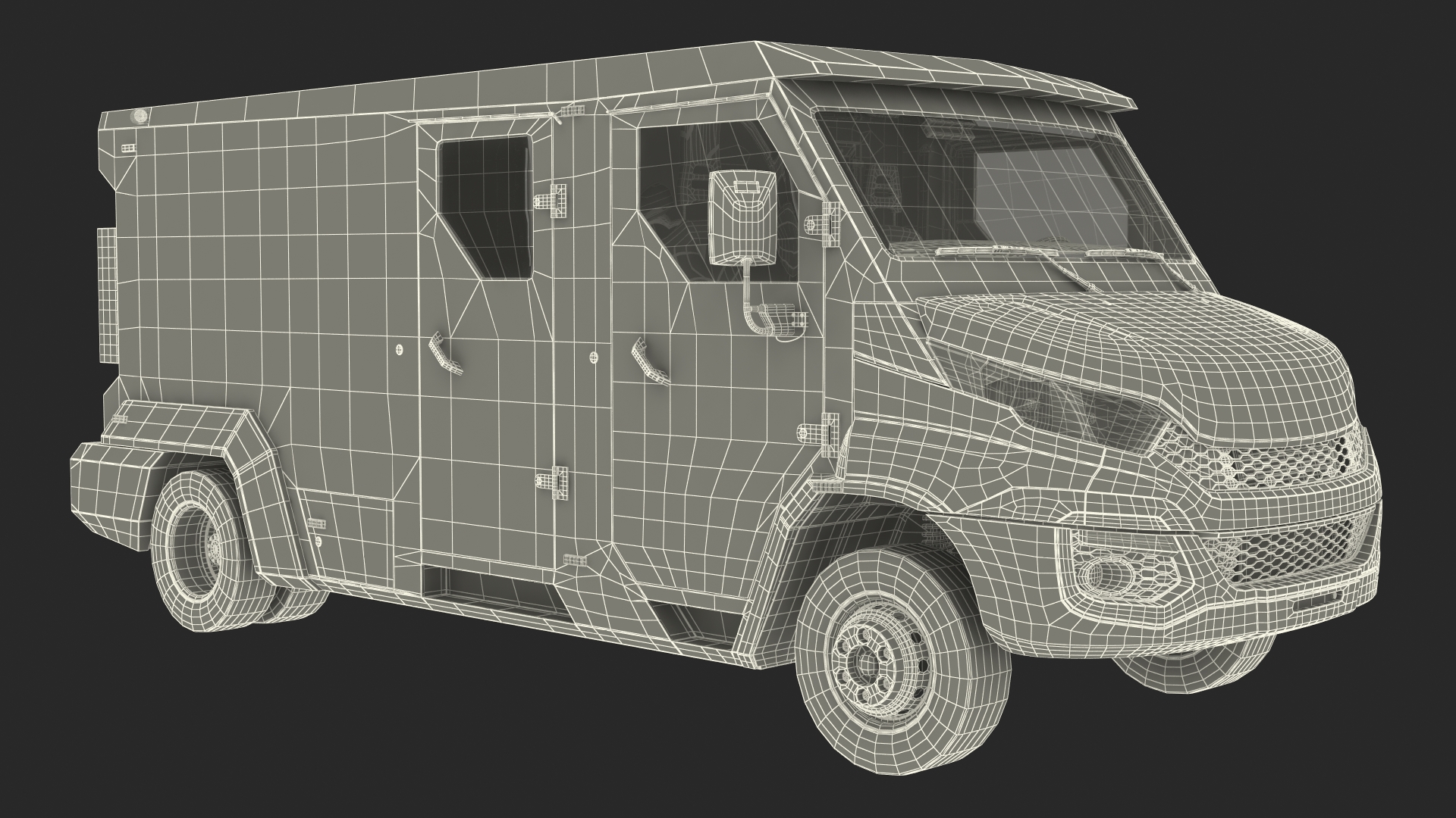 Iveco CIT Armored Vehicle Rigged 3D