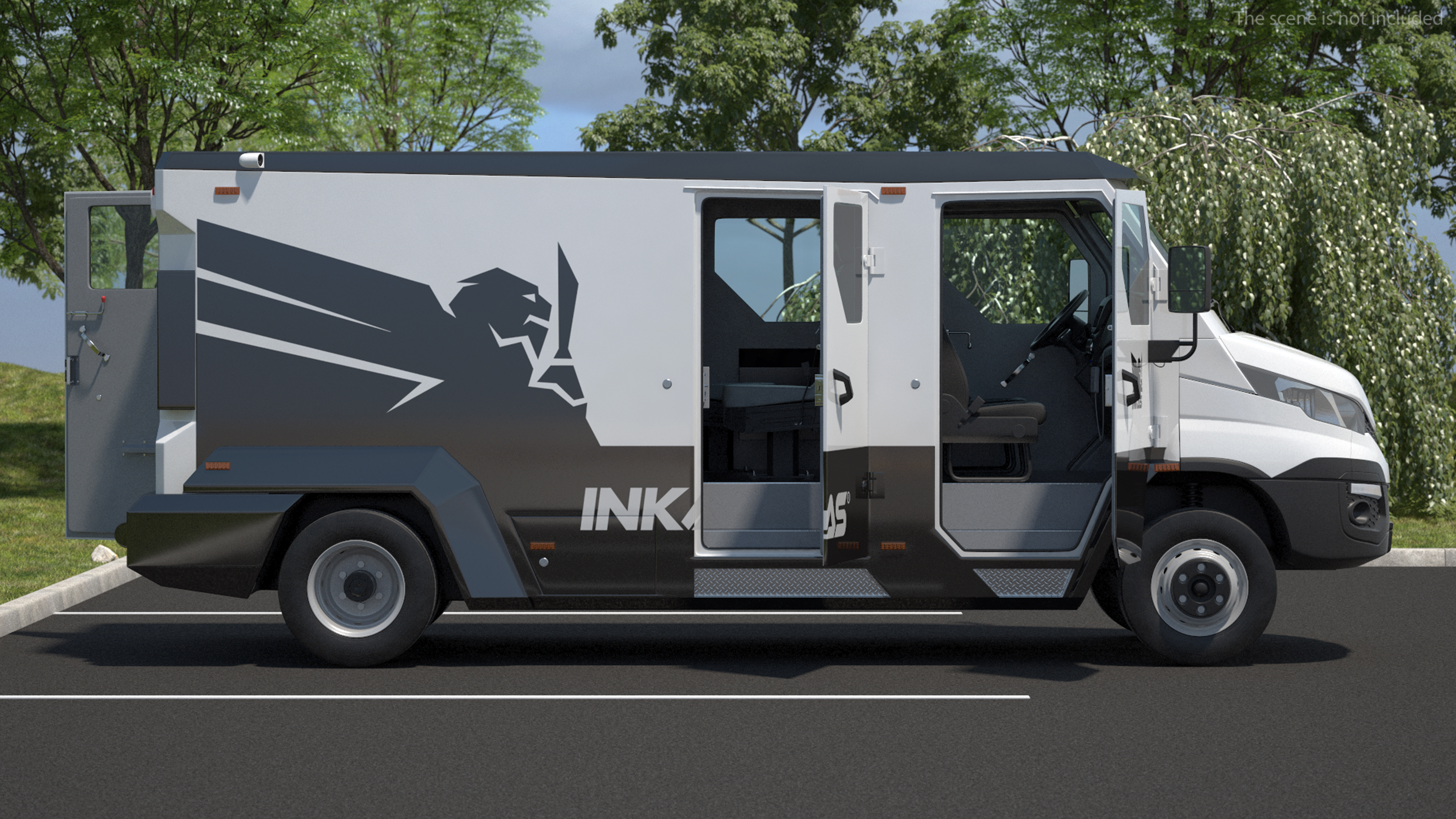 Iveco CIT Armored Vehicle Rigged 3D