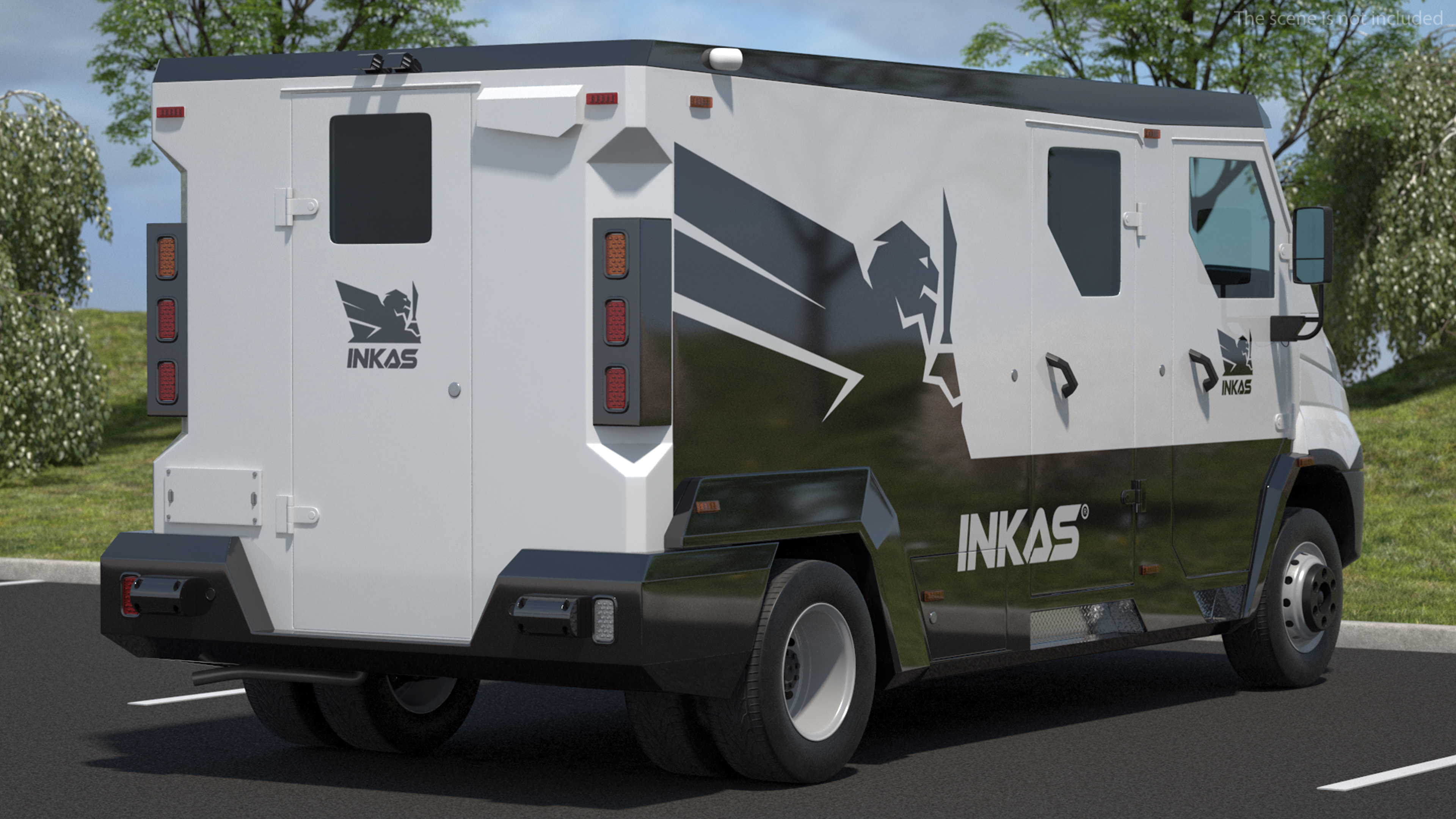 Iveco CIT Armored Vehicle Rigged 3D