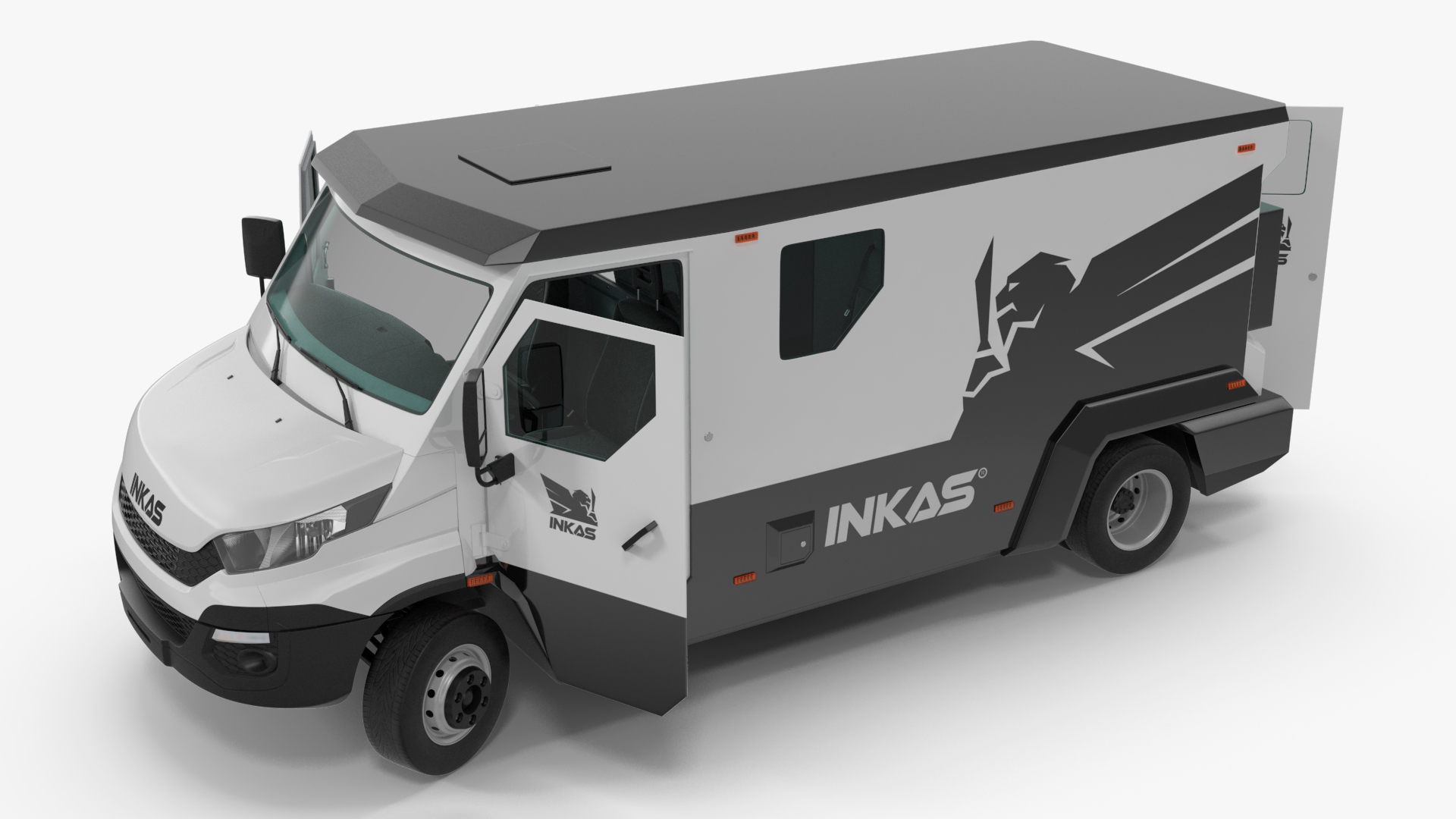 Iveco CIT Armored Vehicle Rigged 3D