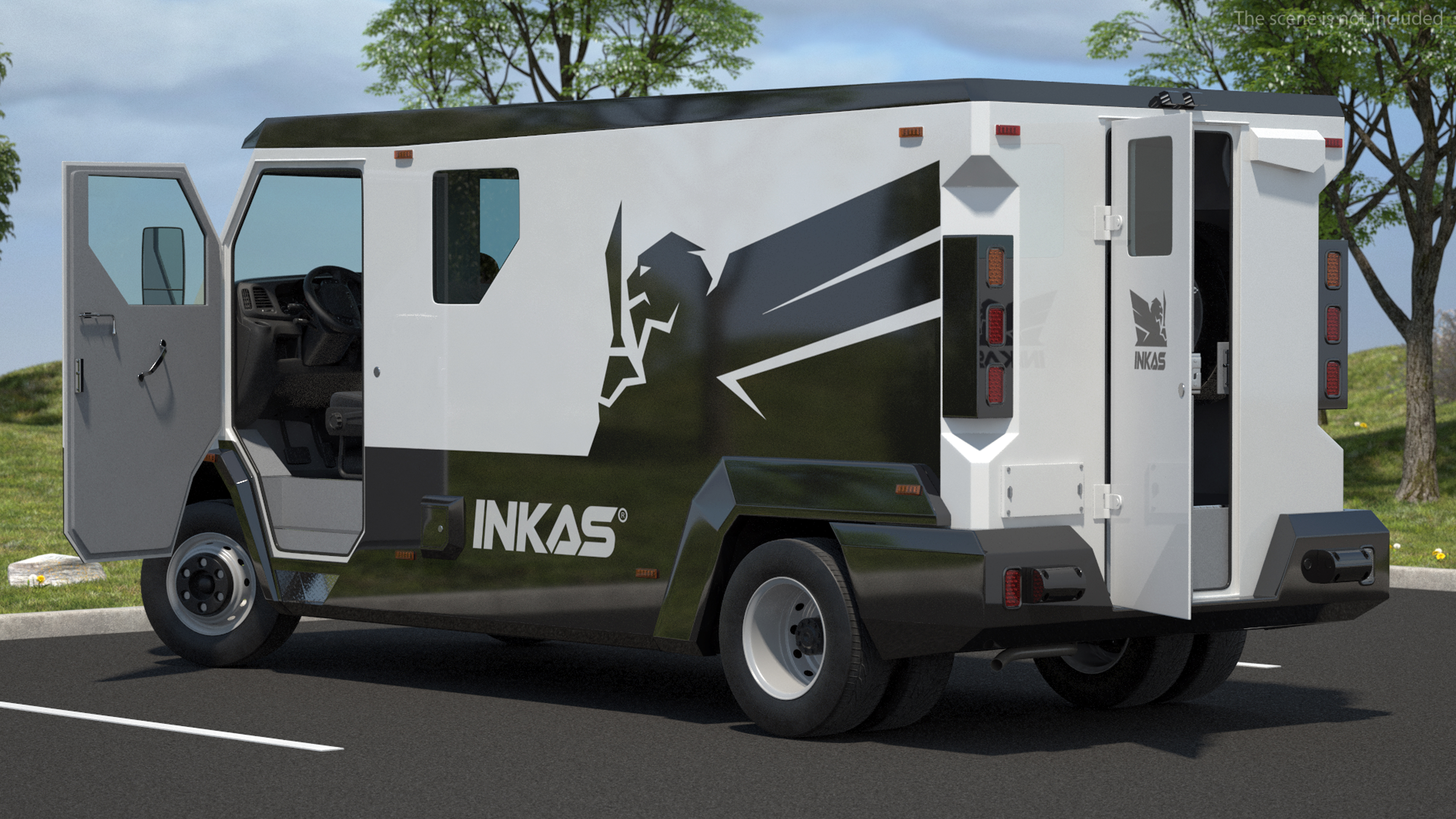 Iveco CIT Armored Vehicle Rigged 3D