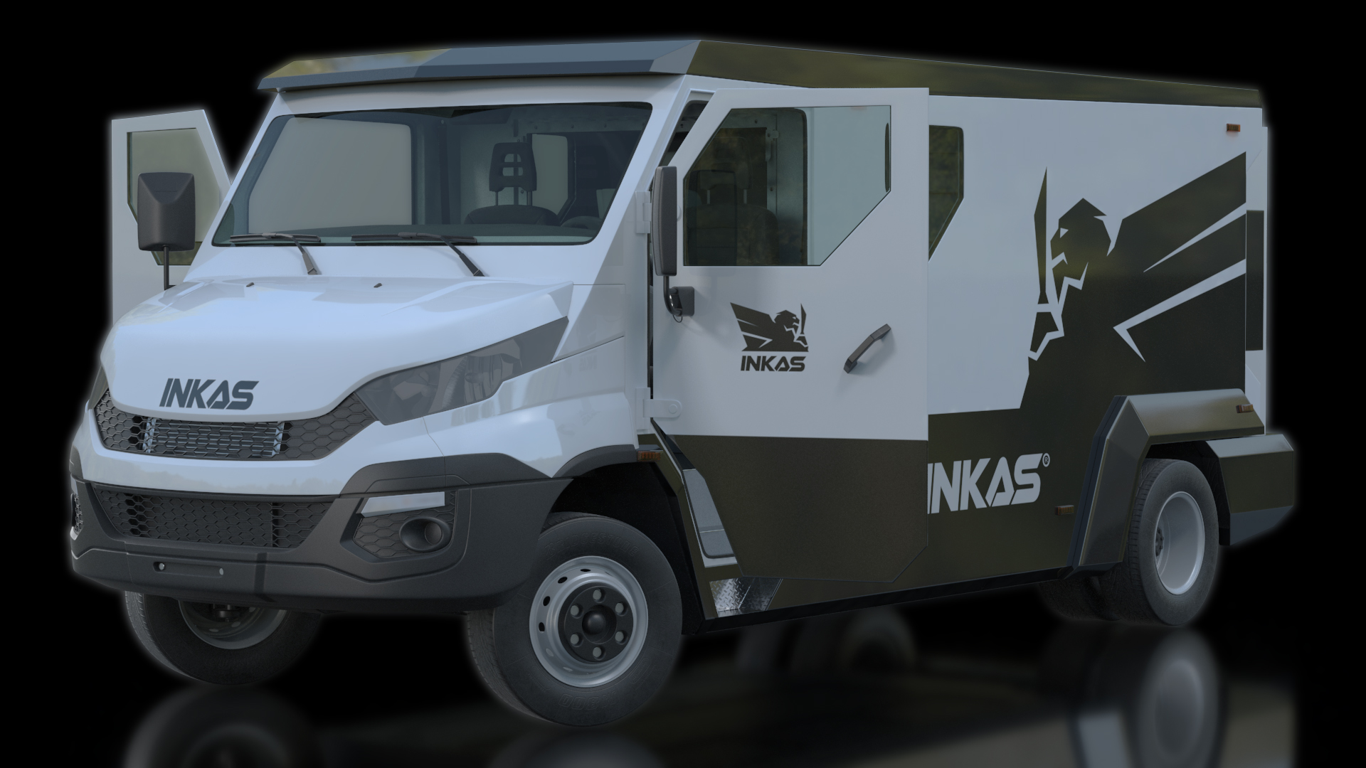 Iveco CIT Armored Vehicle Rigged 3D