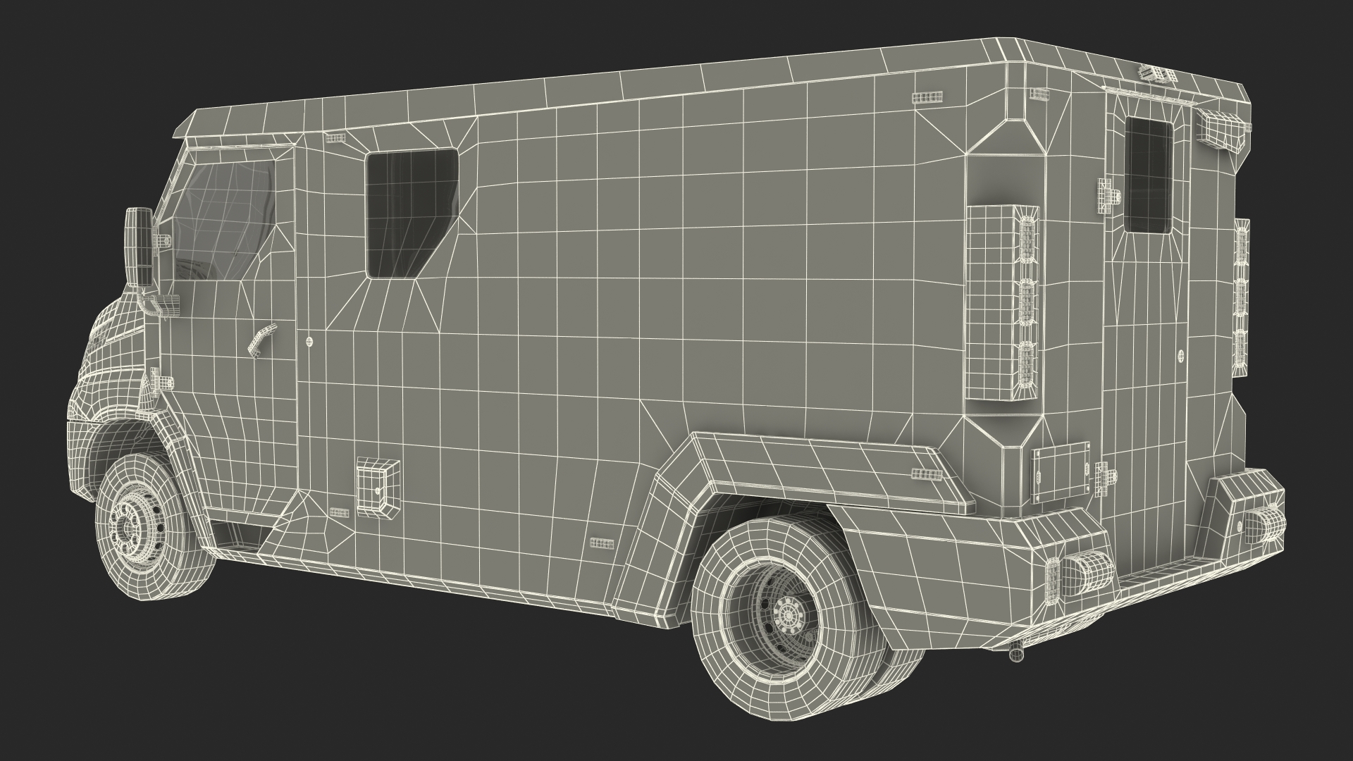 Iveco CIT Armored Vehicle Rigged 3D