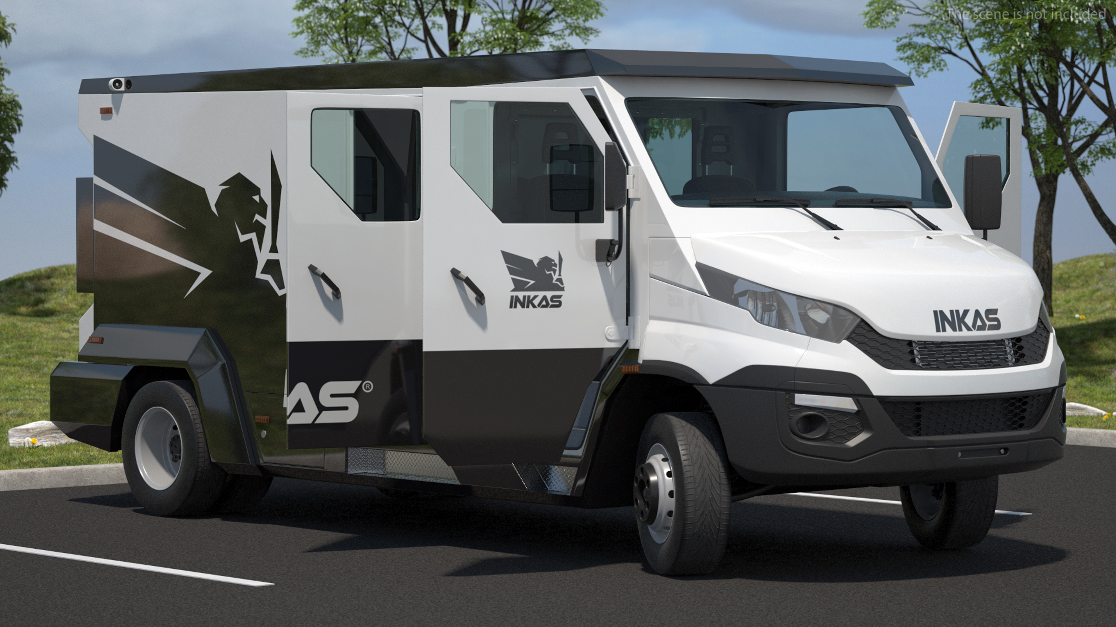 Iveco CIT Armored Vehicle Rigged 3D