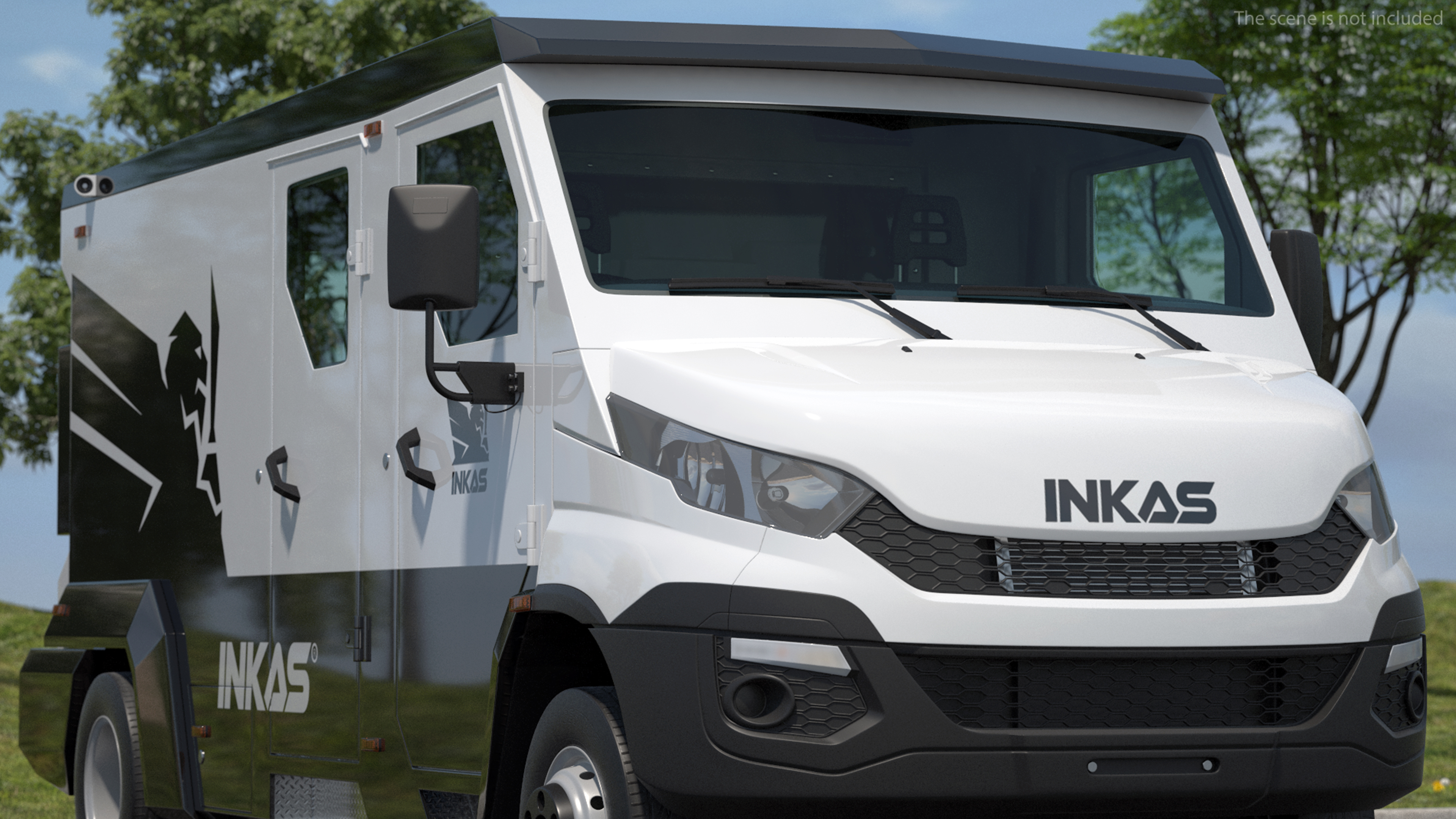 Iveco CIT Armored Vehicle Rigged 3D