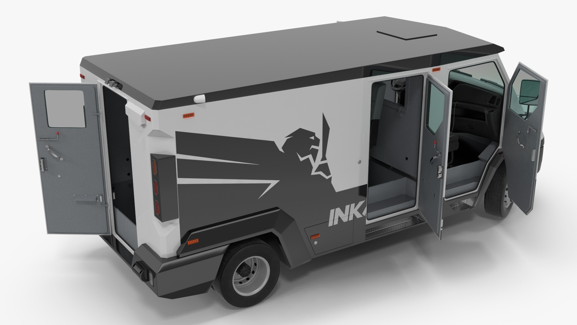 Iveco CIT Armored Vehicle Rigged 3D