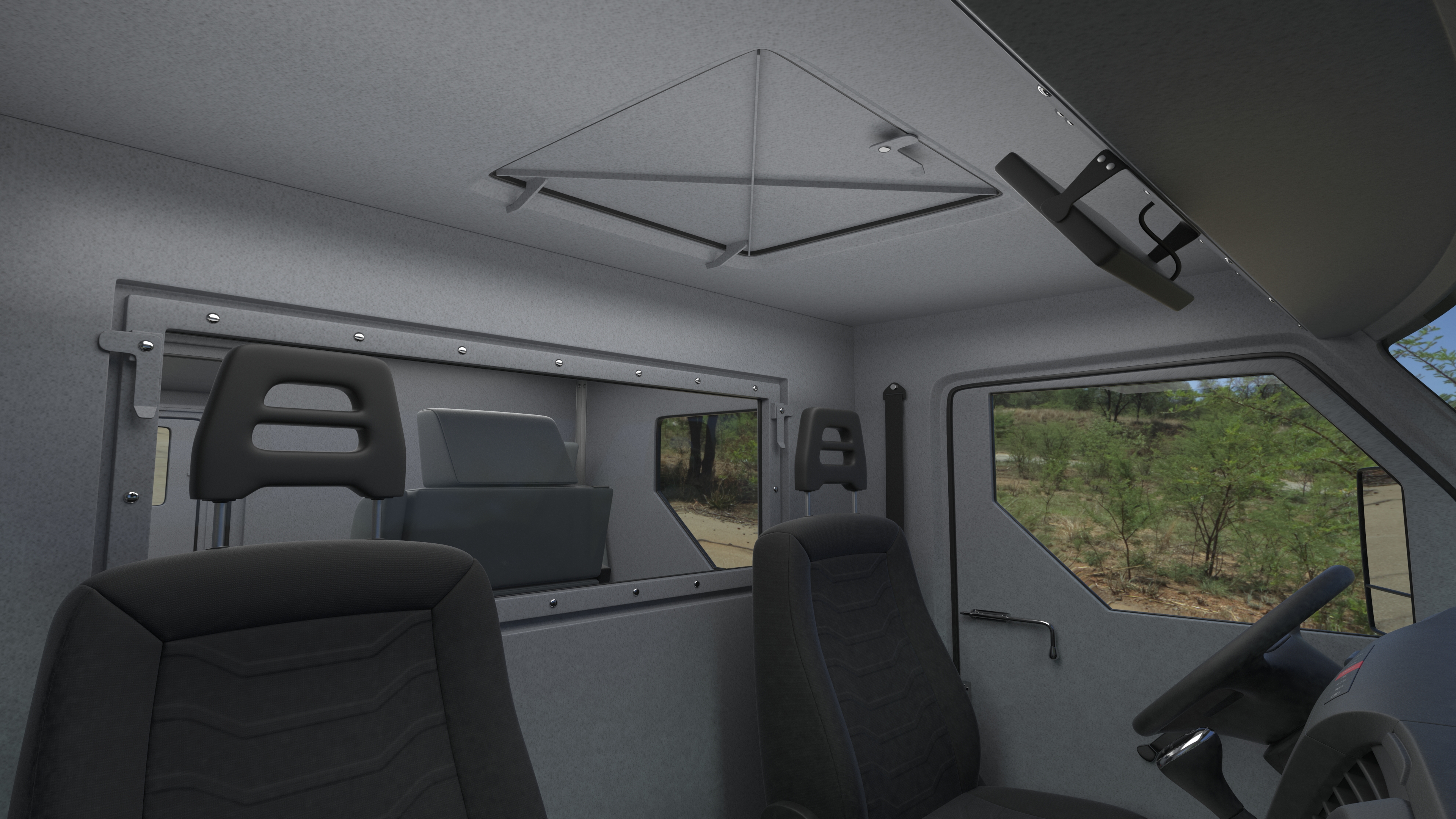 Iveco CIT Armored Vehicle Rigged 3D