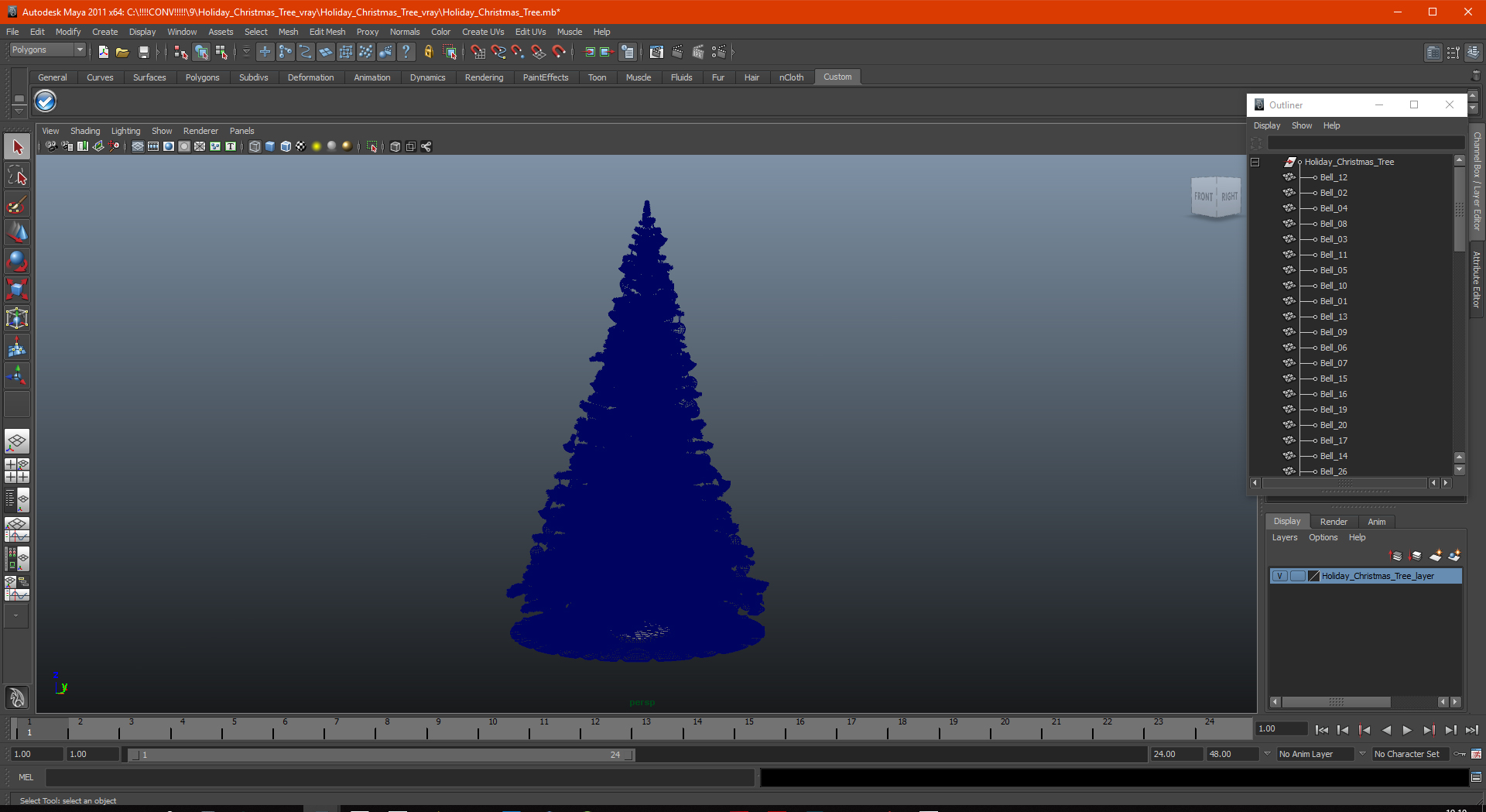 Holiday Christmas Tree 3D