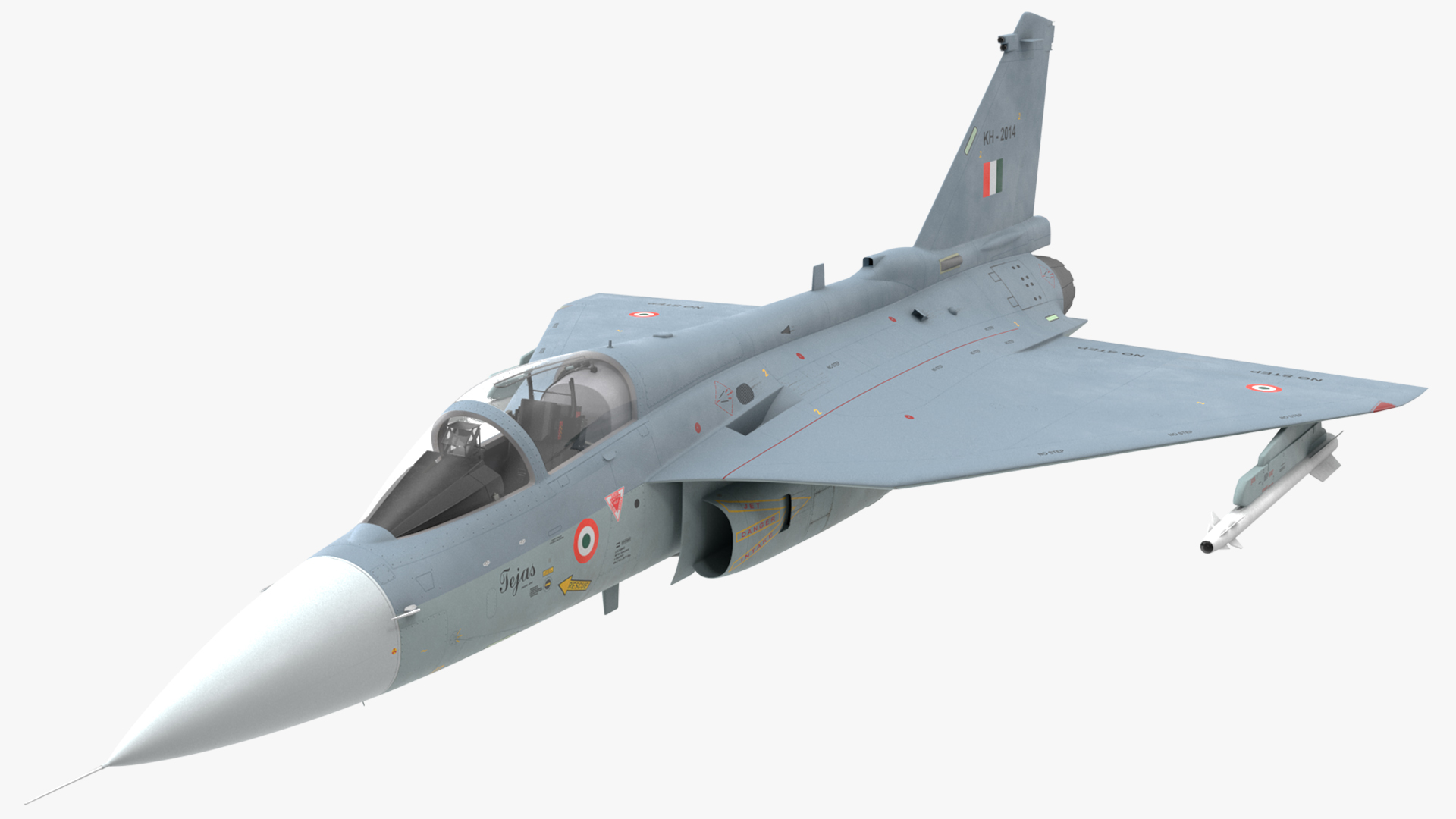 3D model HAL Tejas Multirole Light Fighter Flight