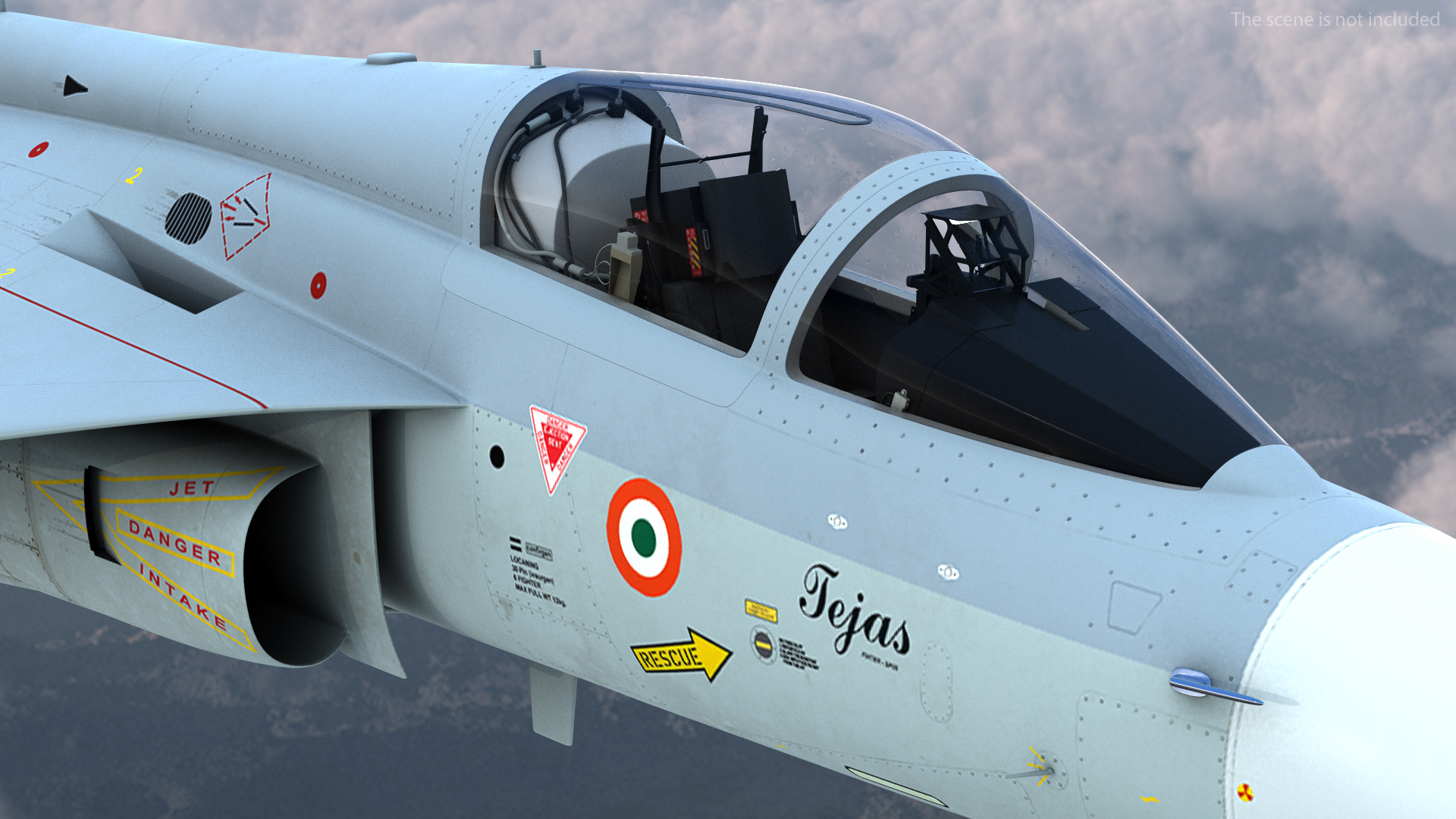 3D model HAL Tejas Multirole Light Fighter Flight