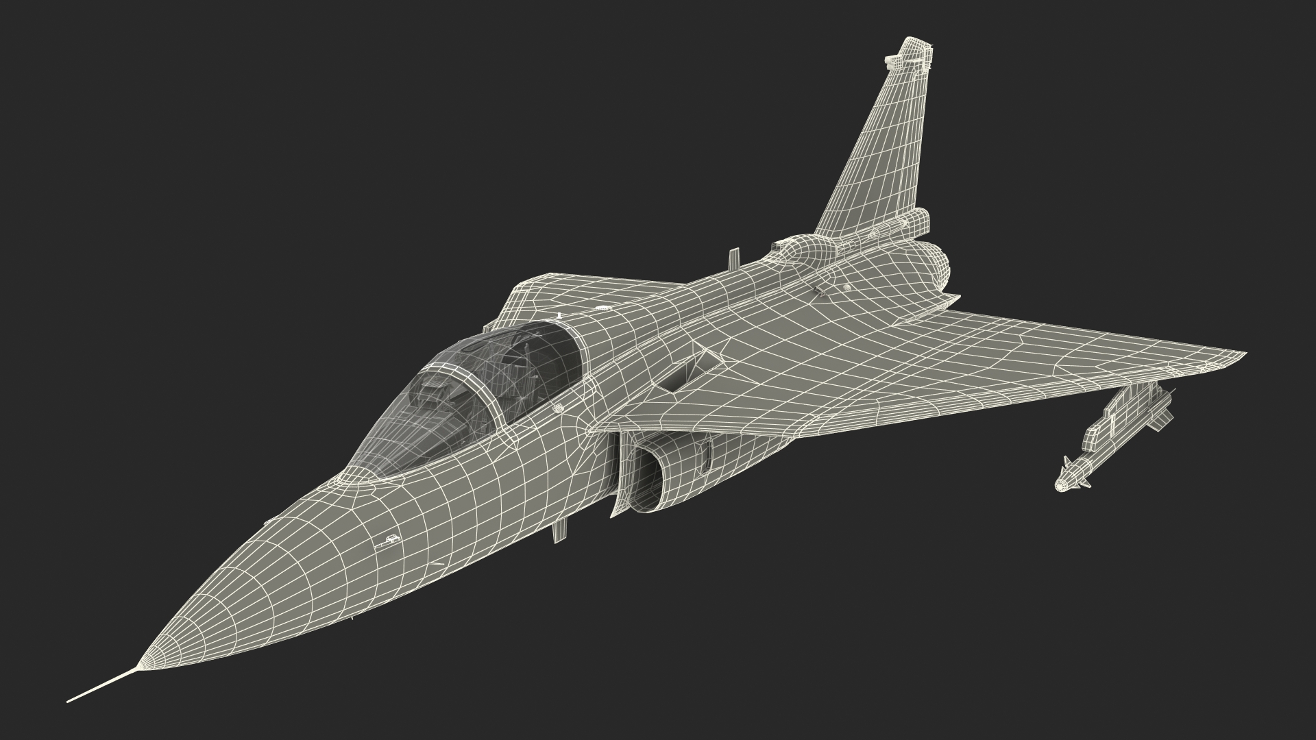 3D model HAL Tejas Multirole Light Fighter Flight