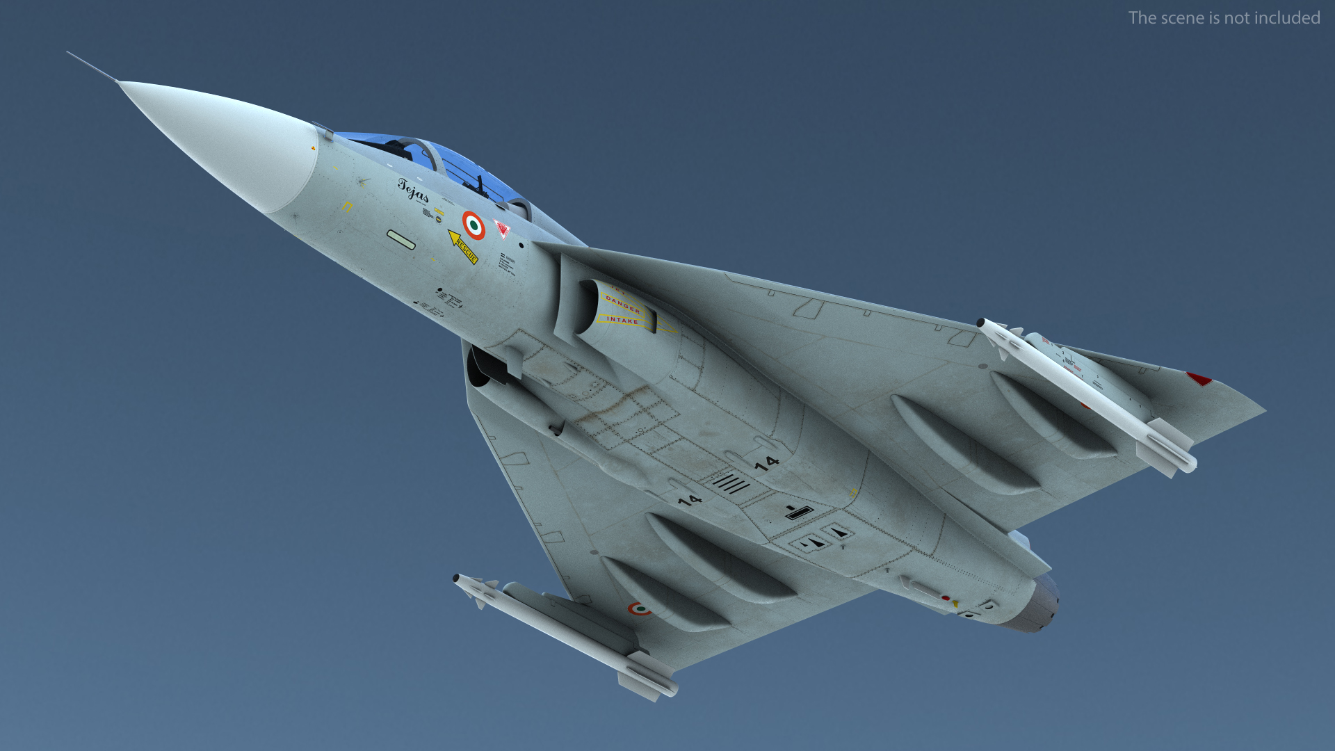 3D model HAL Tejas Multirole Light Fighter Flight