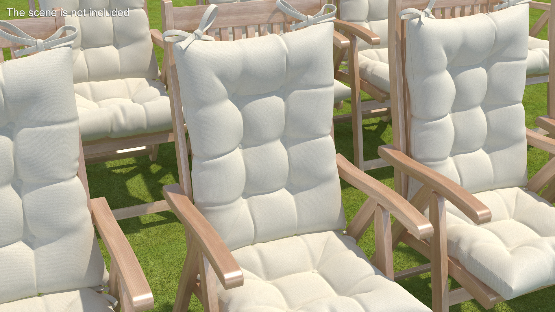 3D Outdoor Chair Cushion Back