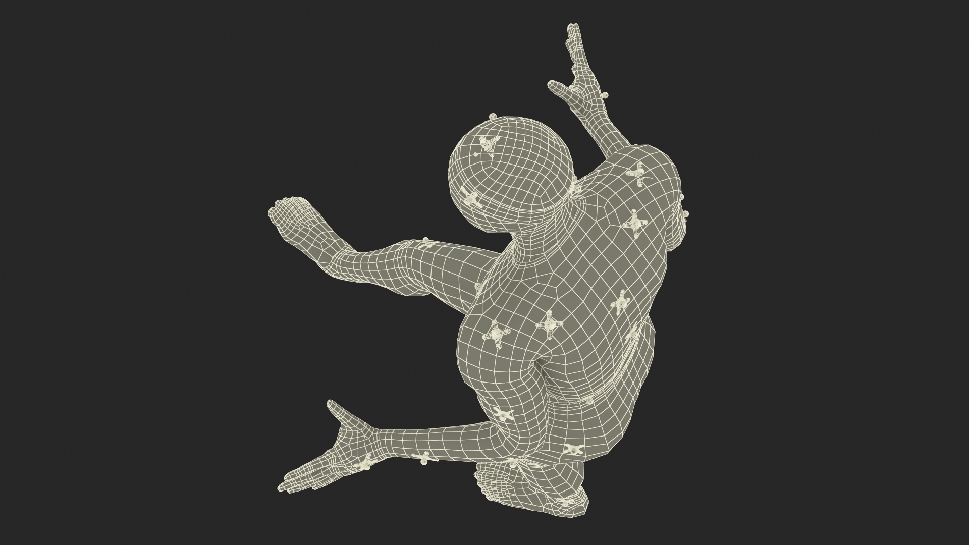 Motion Capture Suit Mannequin in Pose 3D