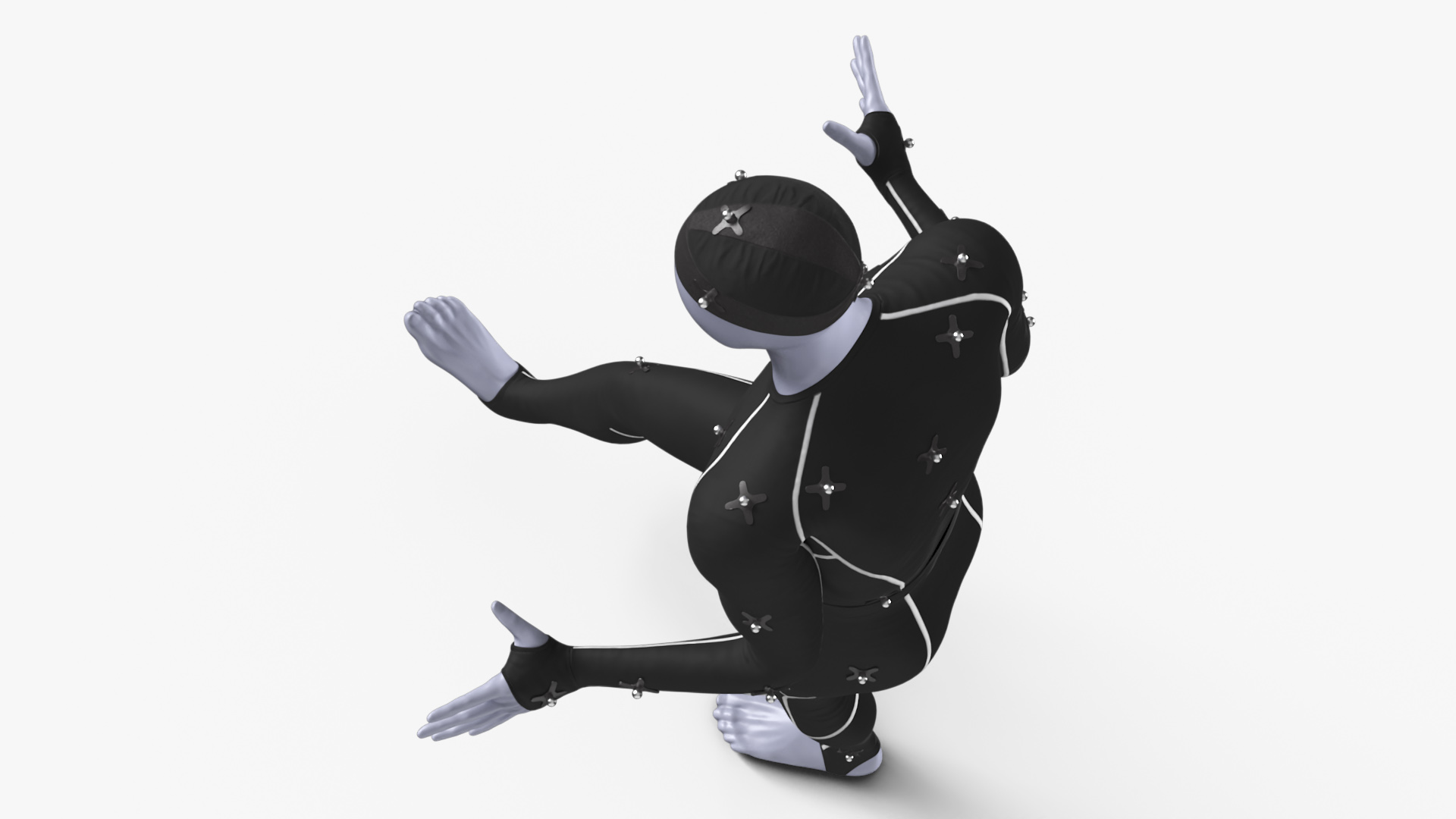 Motion Capture Suit Mannequin in Pose 3D