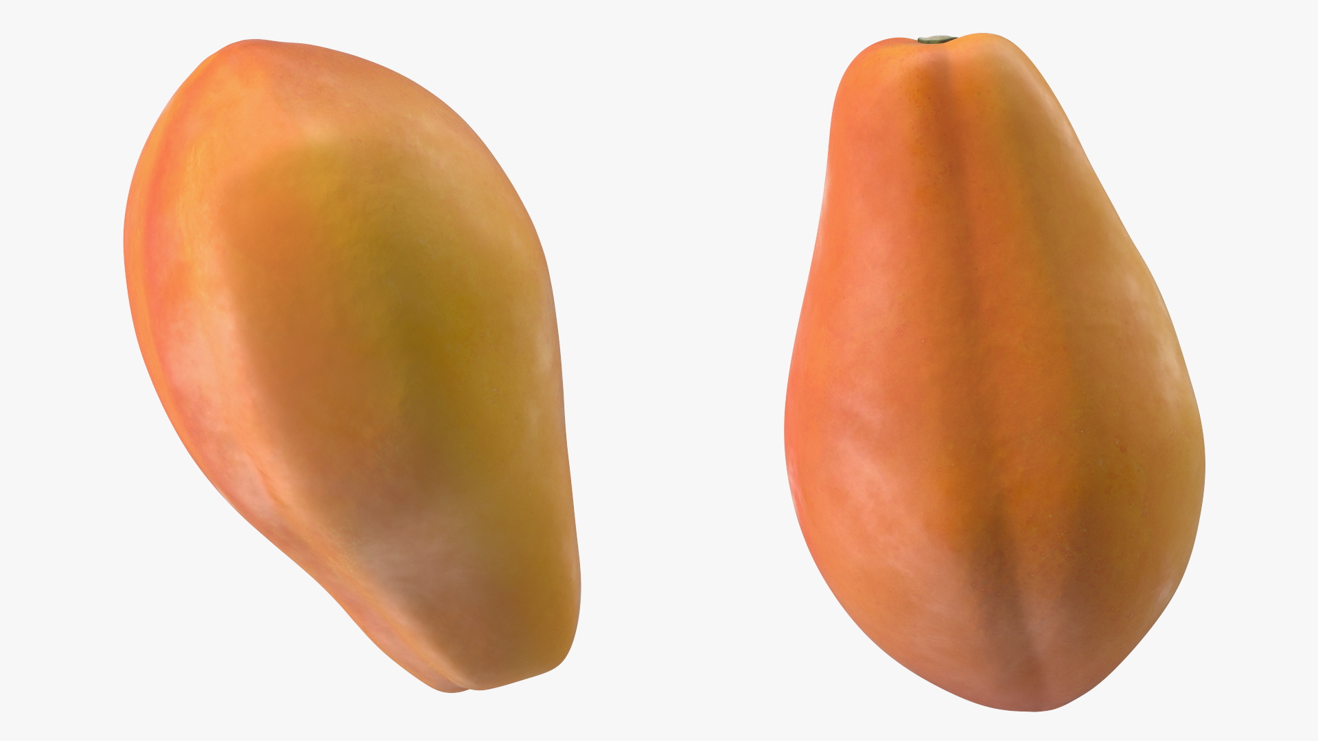 Papaya Fruit Orange 3D model