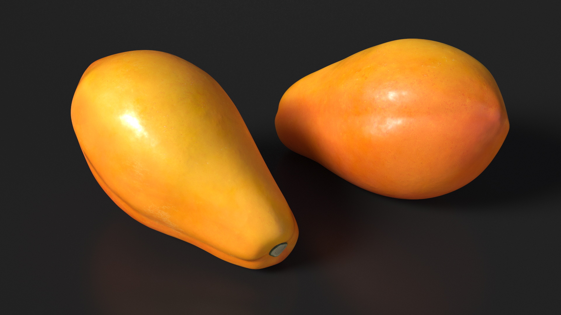 Papaya Fruit Orange 3D model