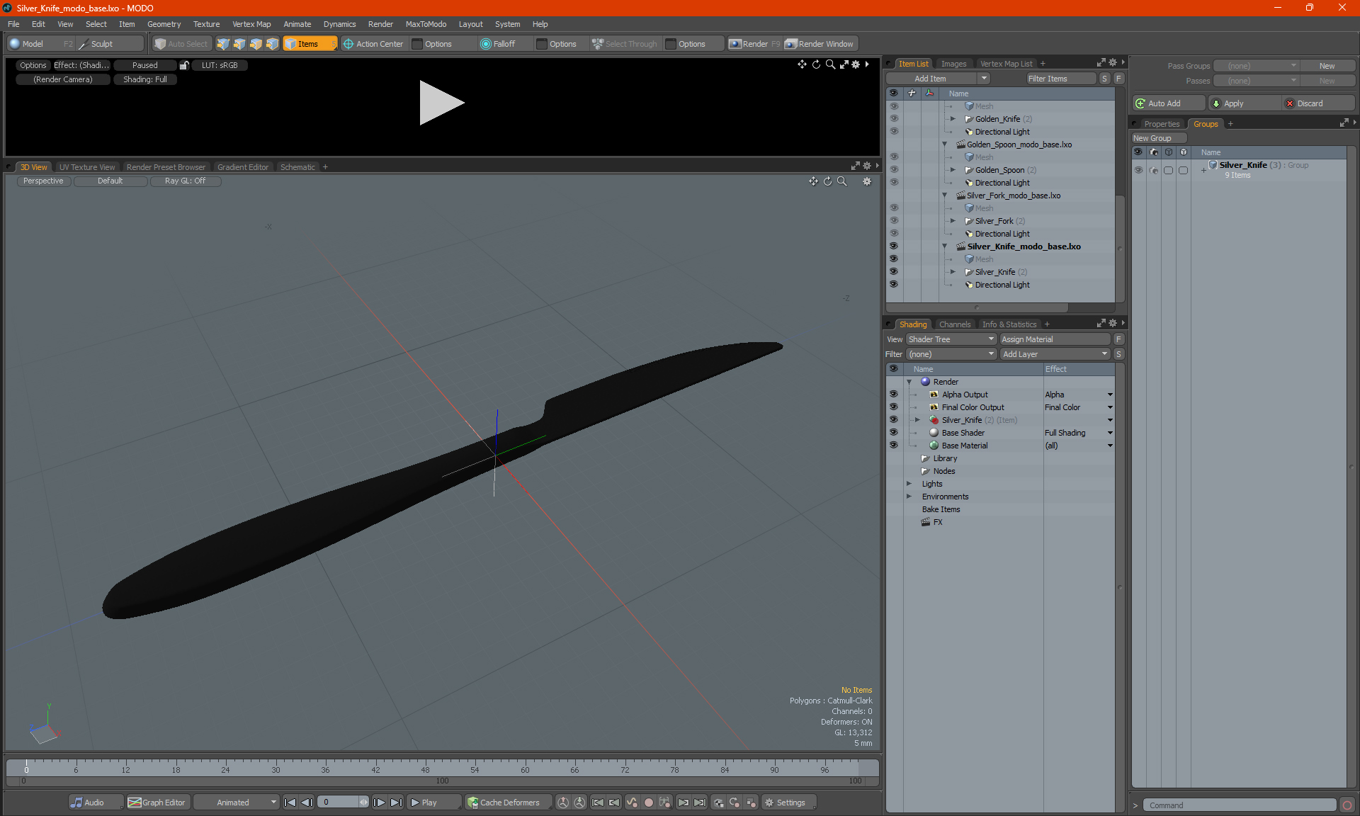 Silver Knife 3D