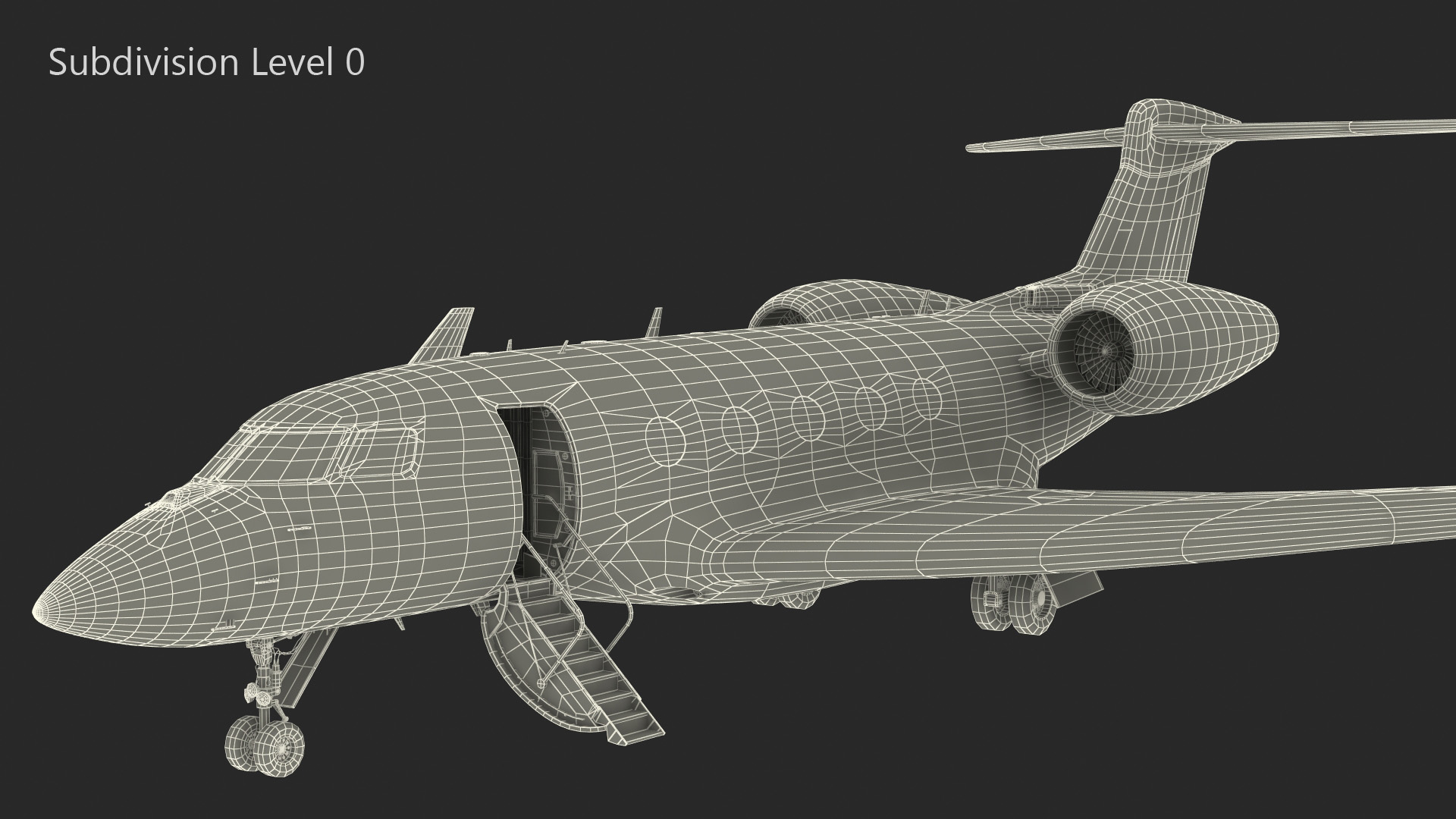 Twin Engine Business Jet 3D model