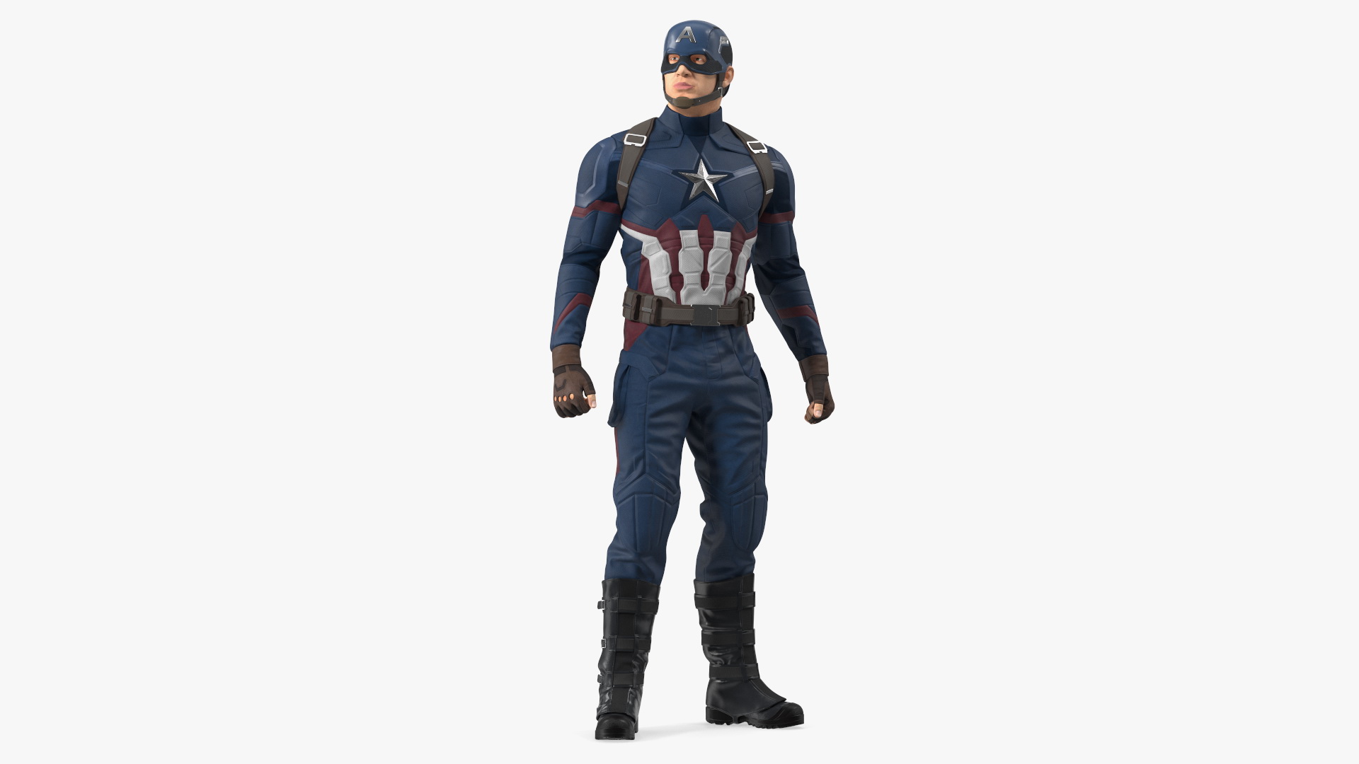 3D Character Captain America Rigged for Cinema 4D