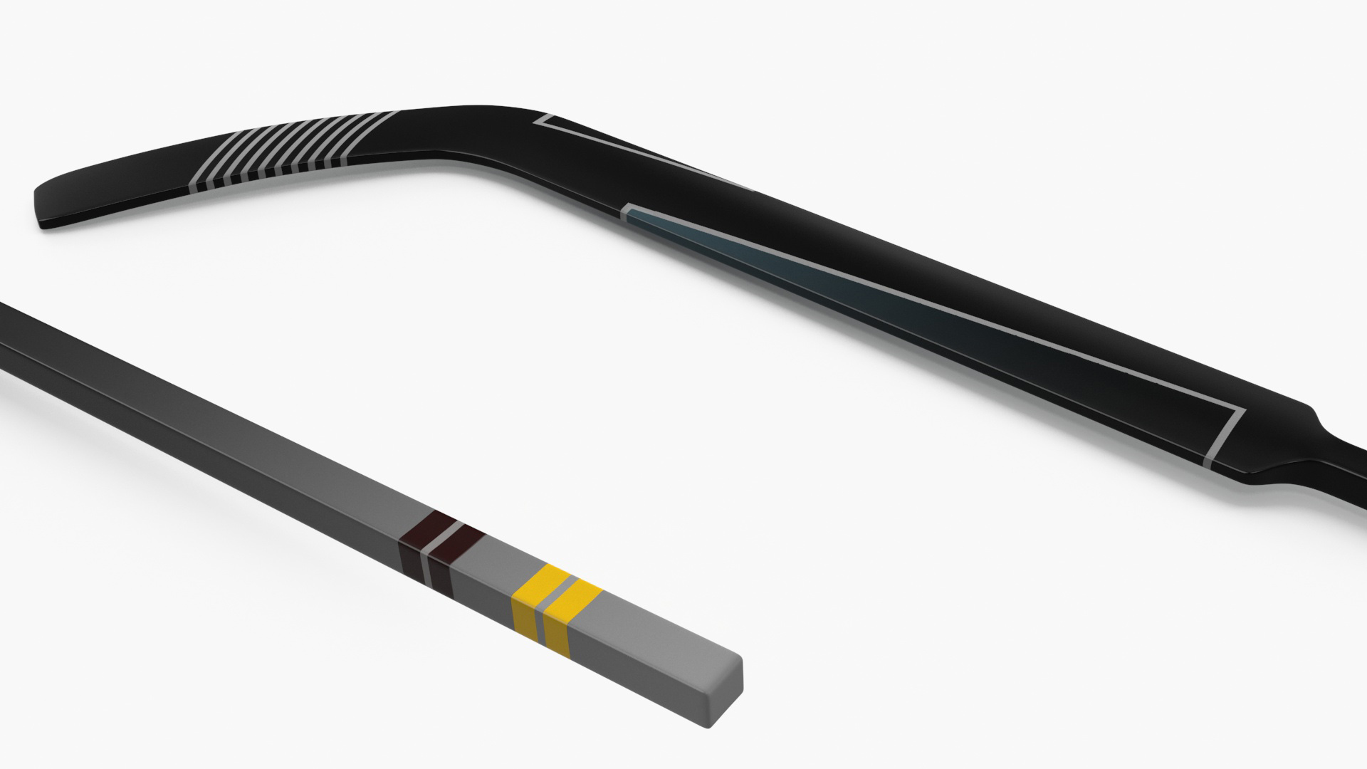 3D Goalie Ice Hockey Stick model