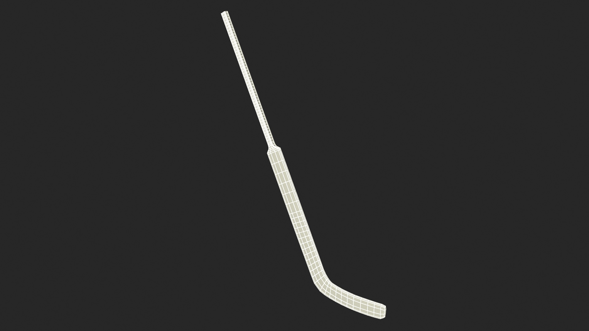 3D Goalie Ice Hockey Stick model