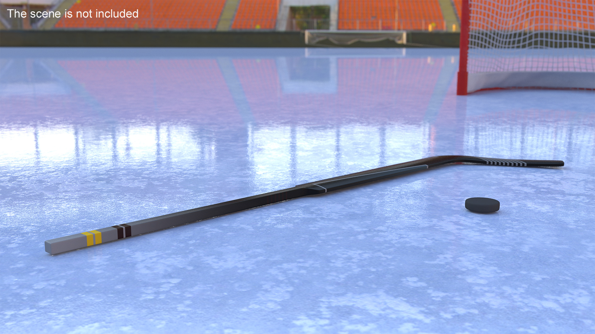 3D Goalie Ice Hockey Stick model