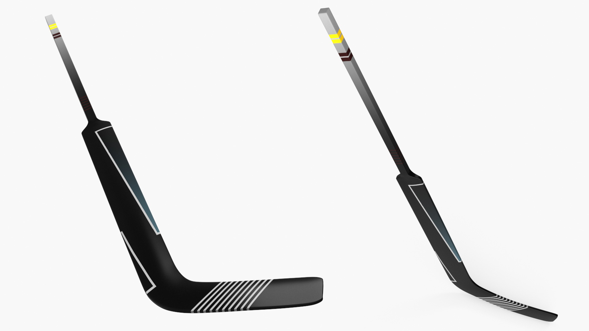 3D Goalie Ice Hockey Stick model