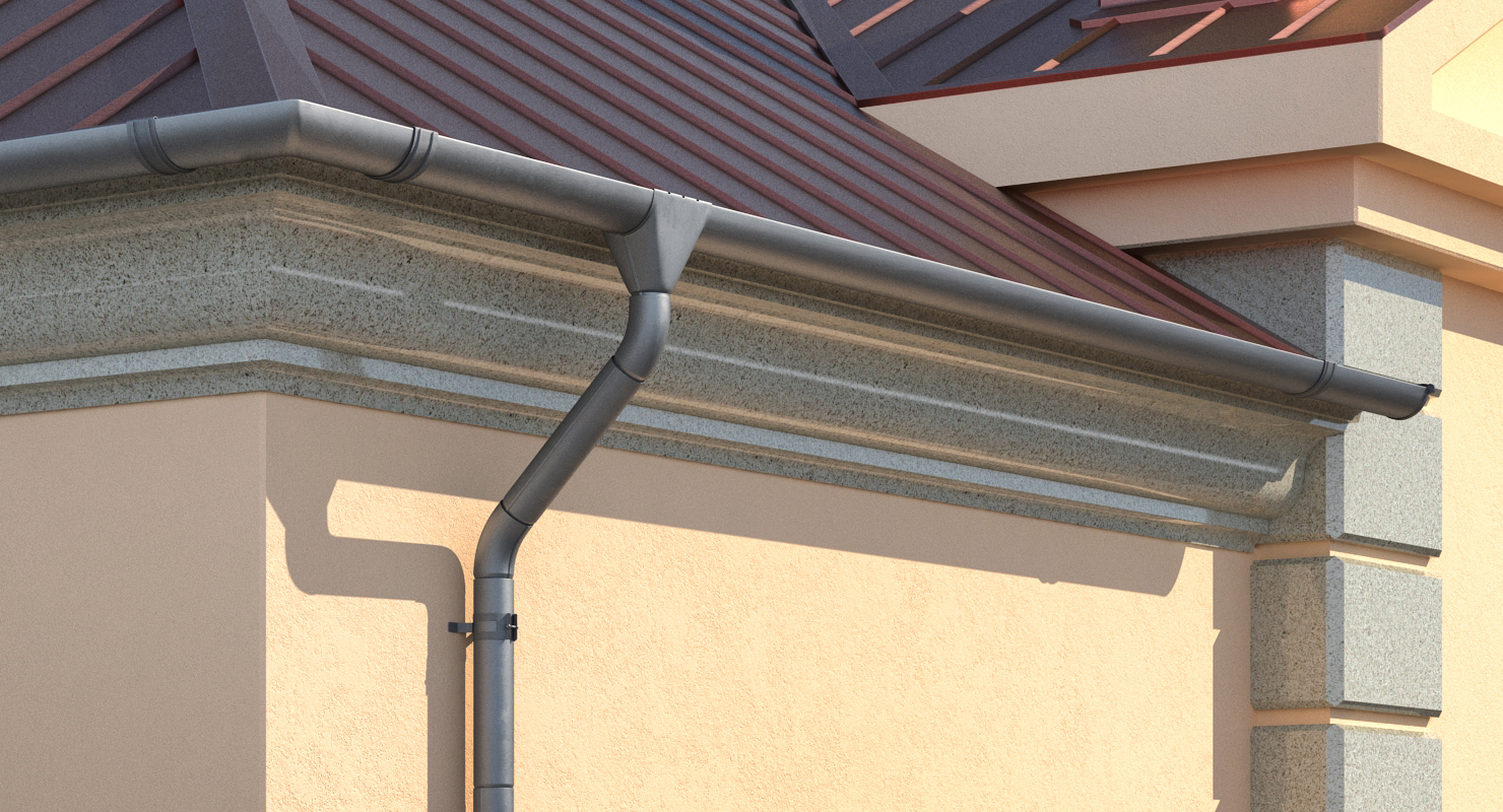 3D model Roof Drainage Gutter