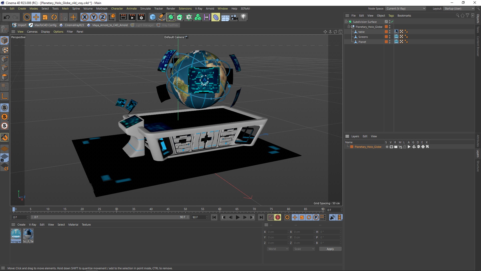 3D model Planetary Holo Globe