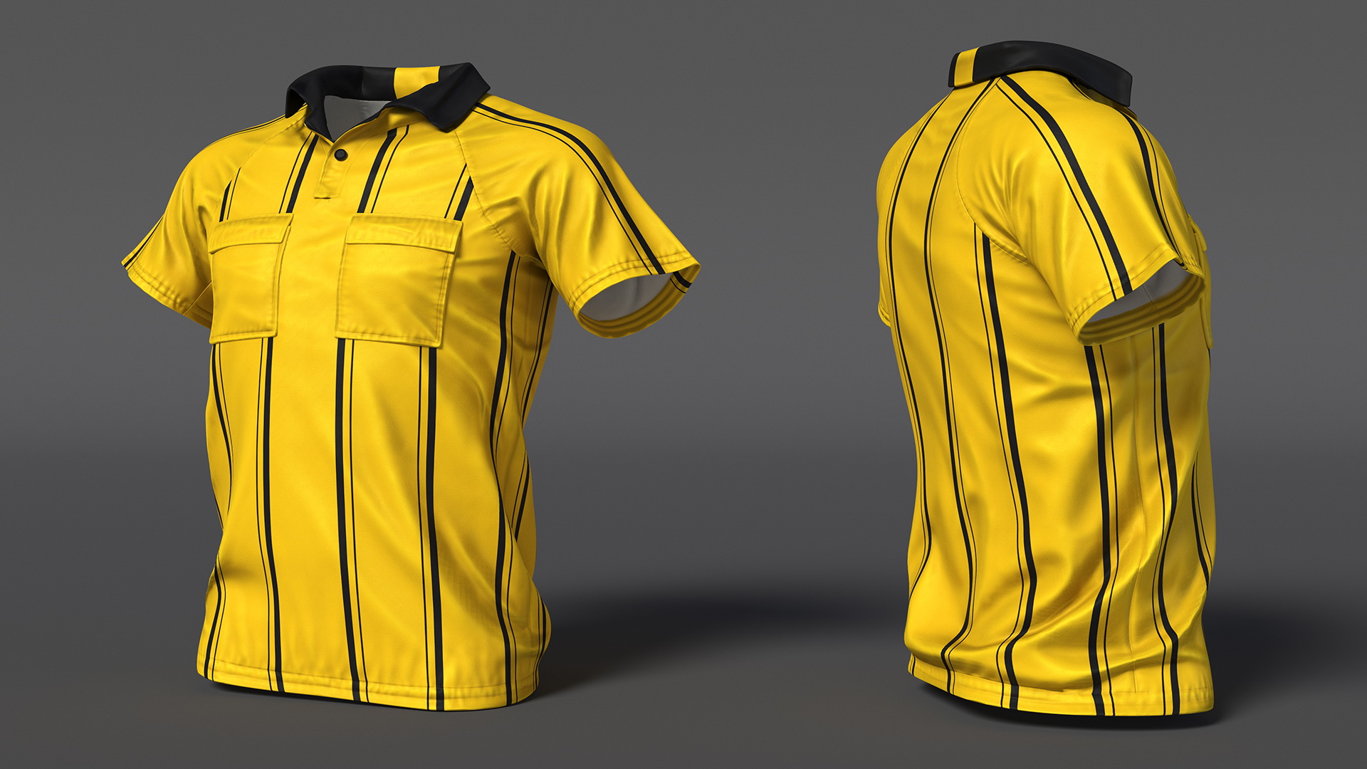 3D Referee Shirt model