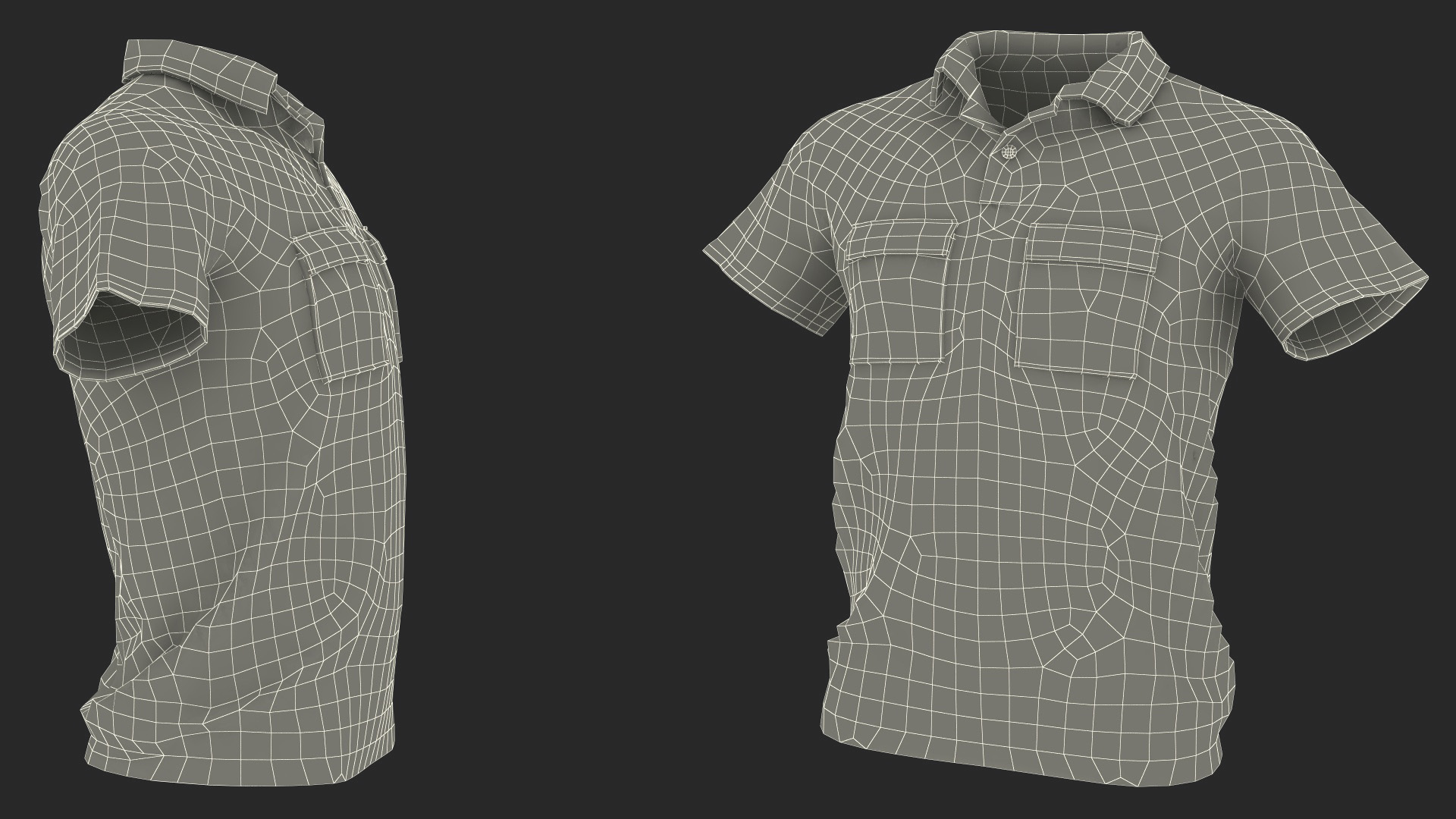 3D Referee Shirt model