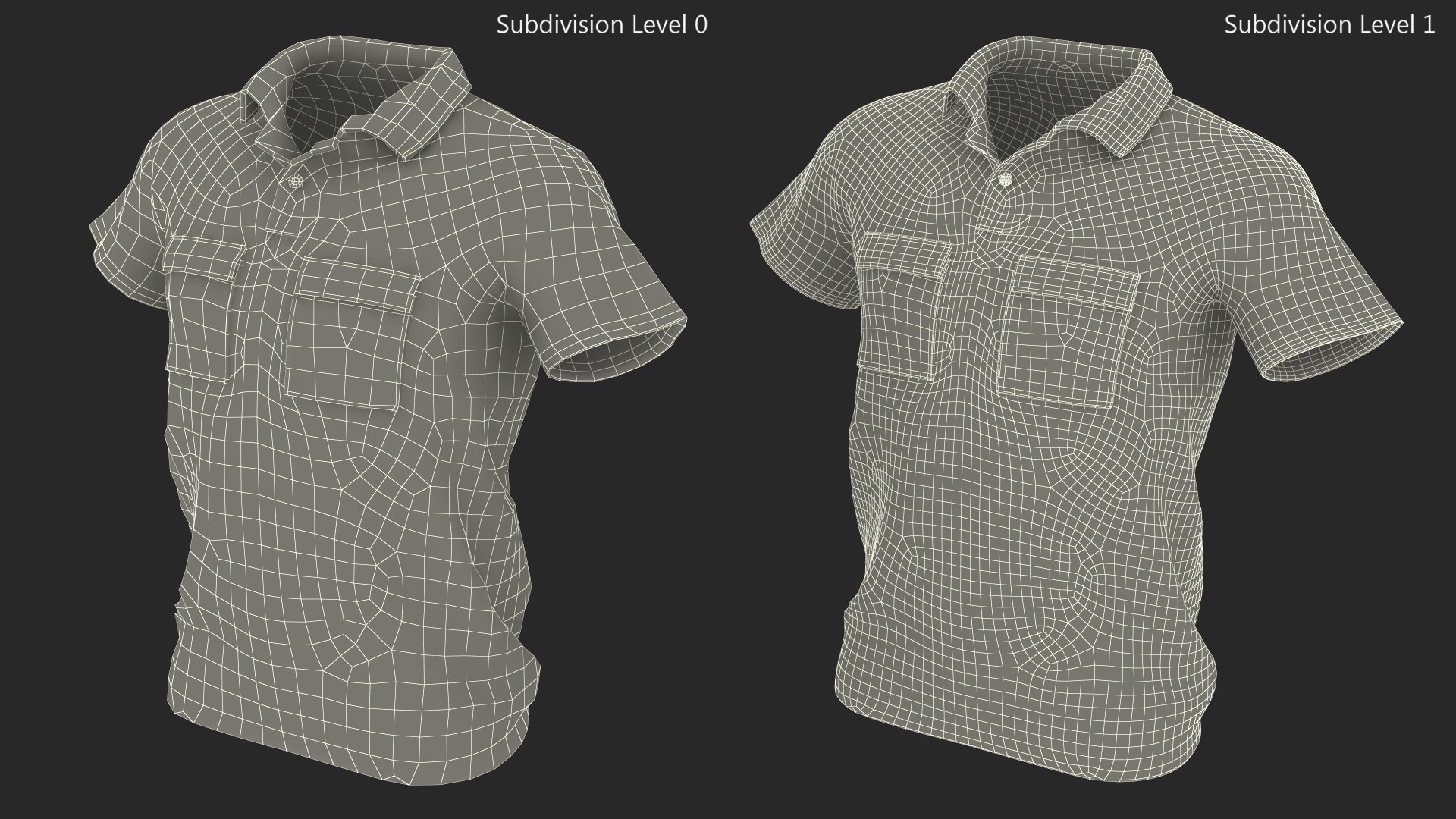 3D Referee Shirt model