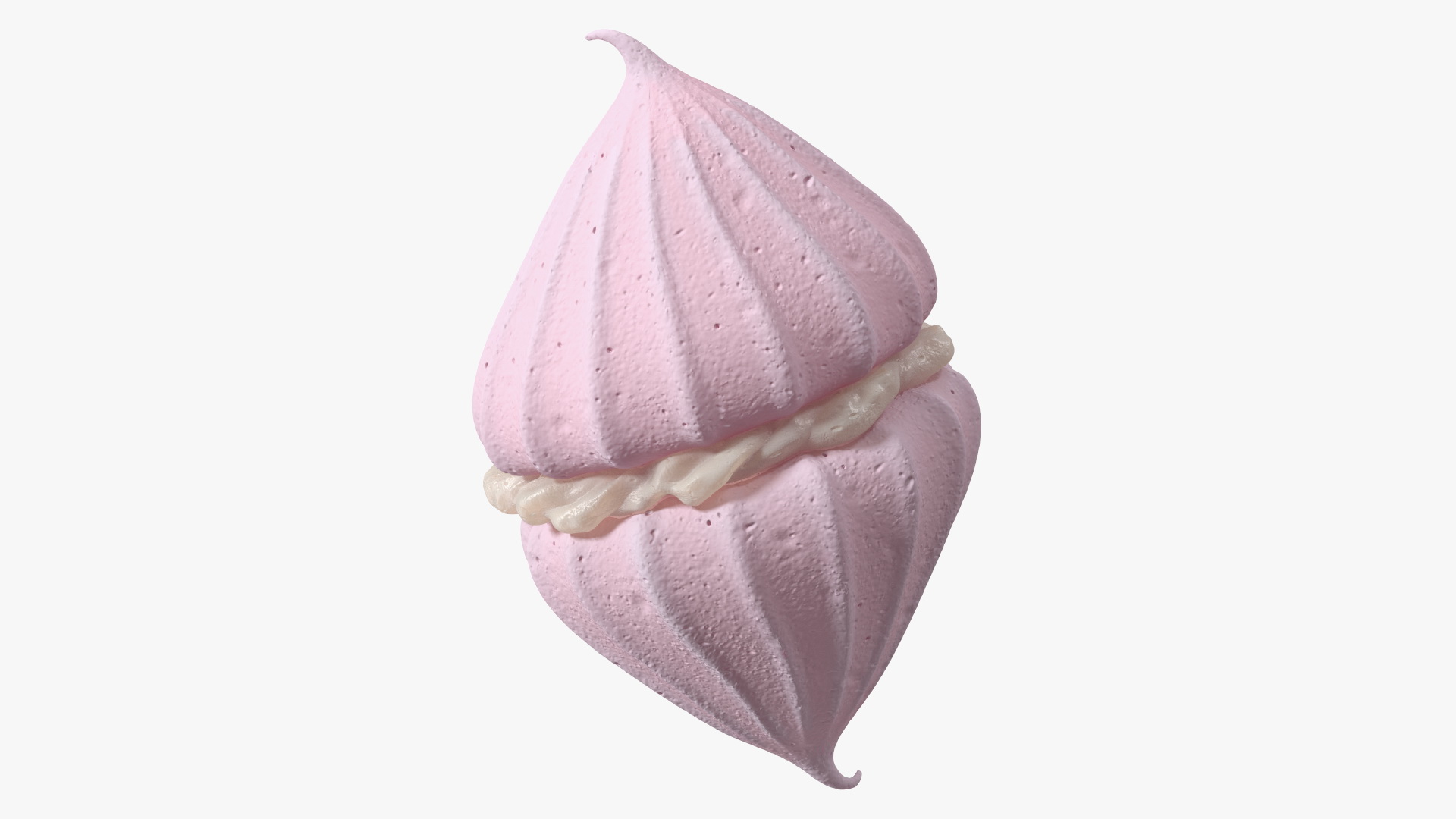 Meringue Pink with Vanilla Filling 3D model