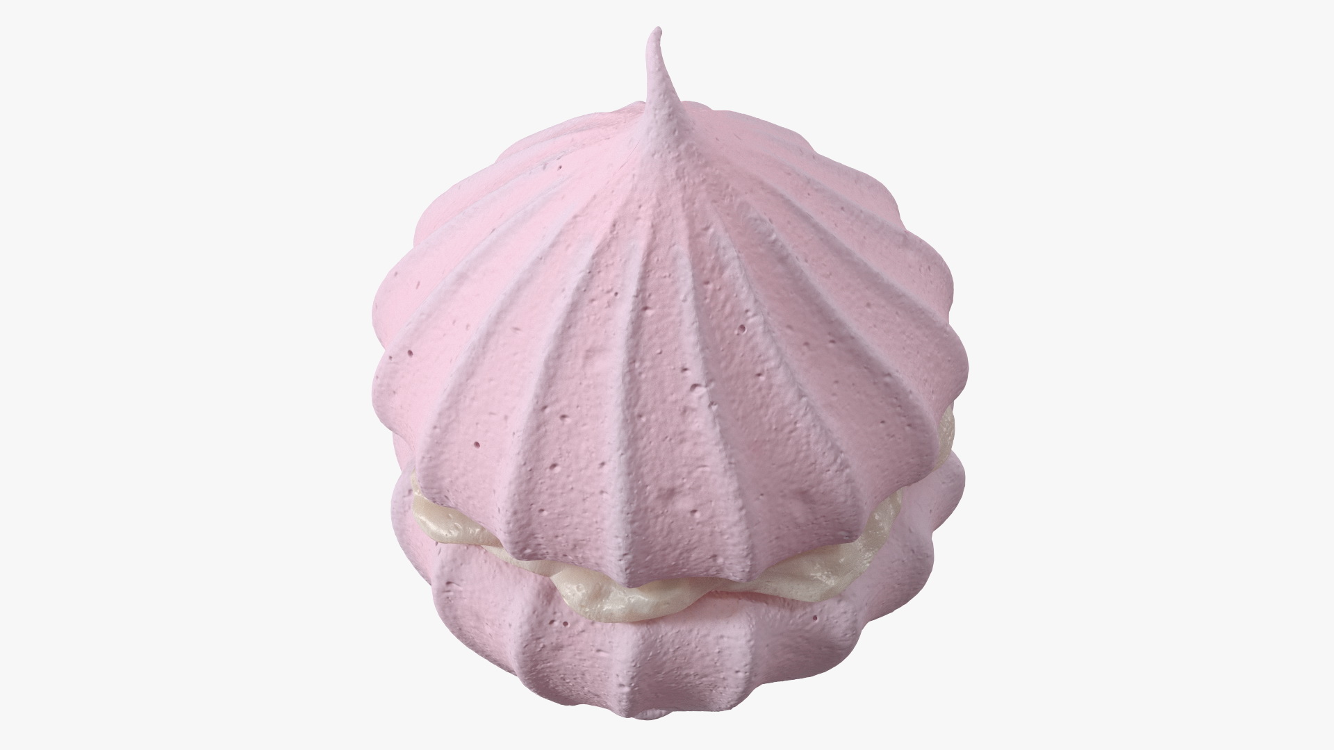 Meringue Pink with Vanilla Filling 3D model