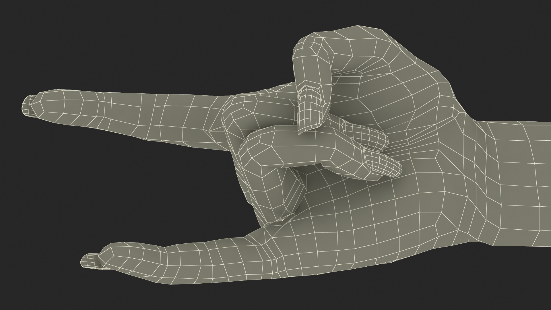 3D Female Realistic Hand Rigged model