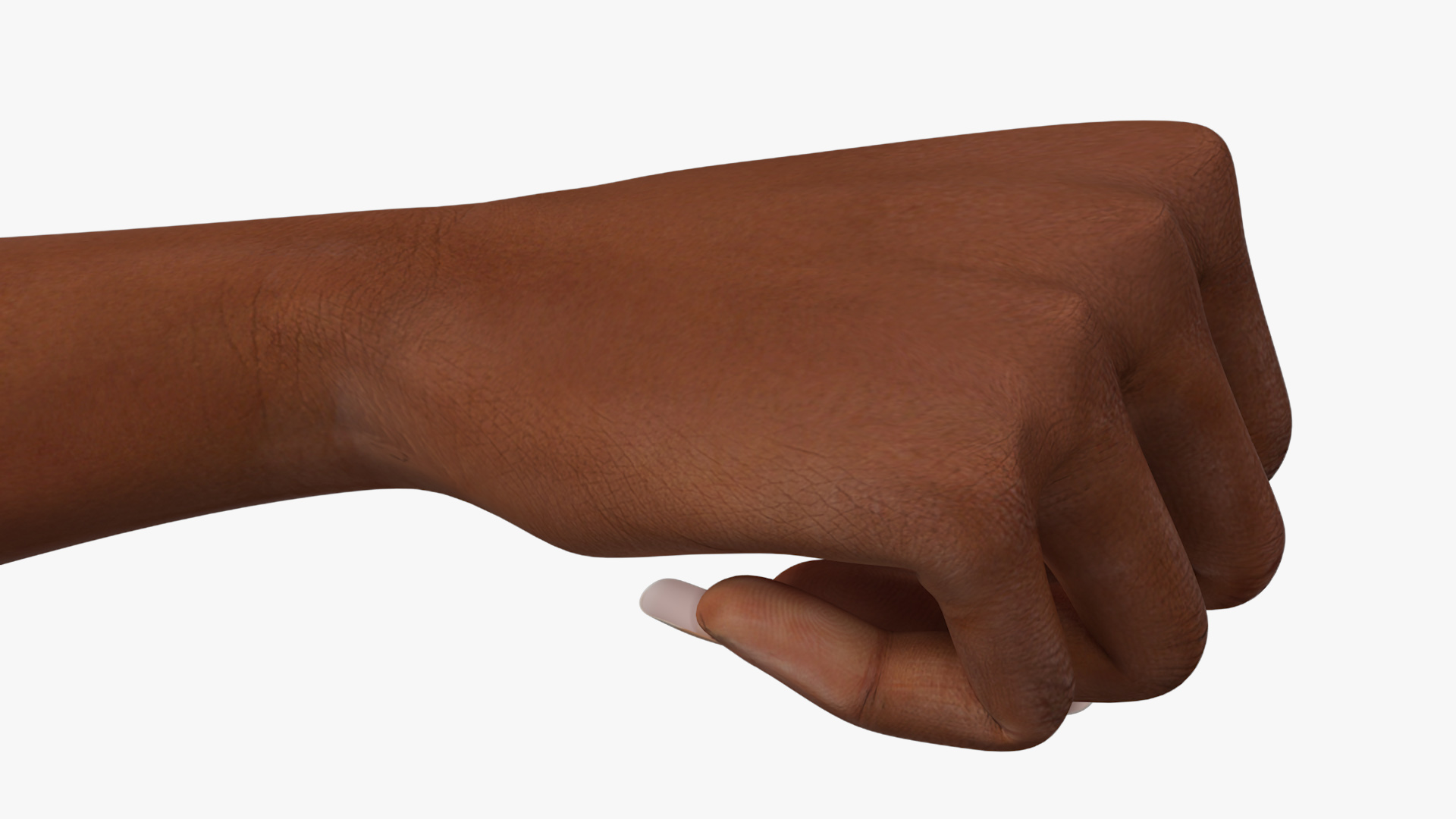 3D Female Realistic Hand Rigged model