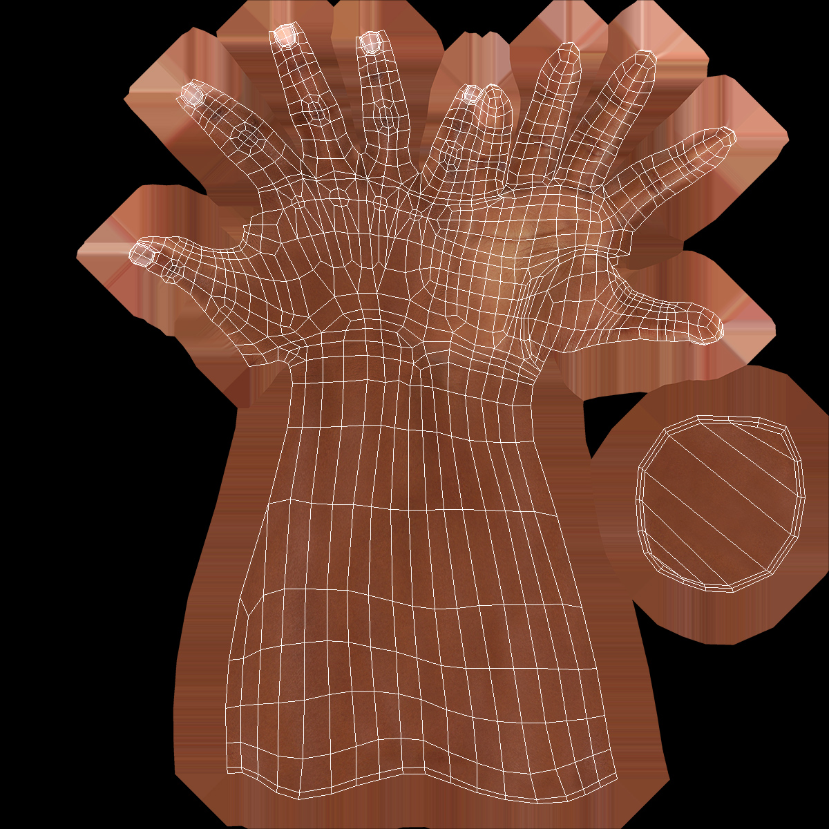 3D Female Realistic Hand Rigged model