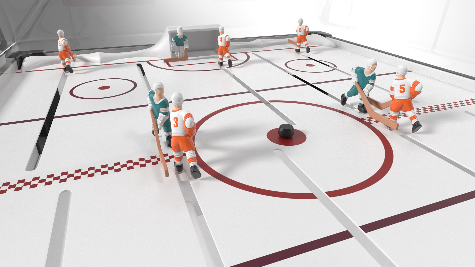 3D model Stick Hockey Table Rigged