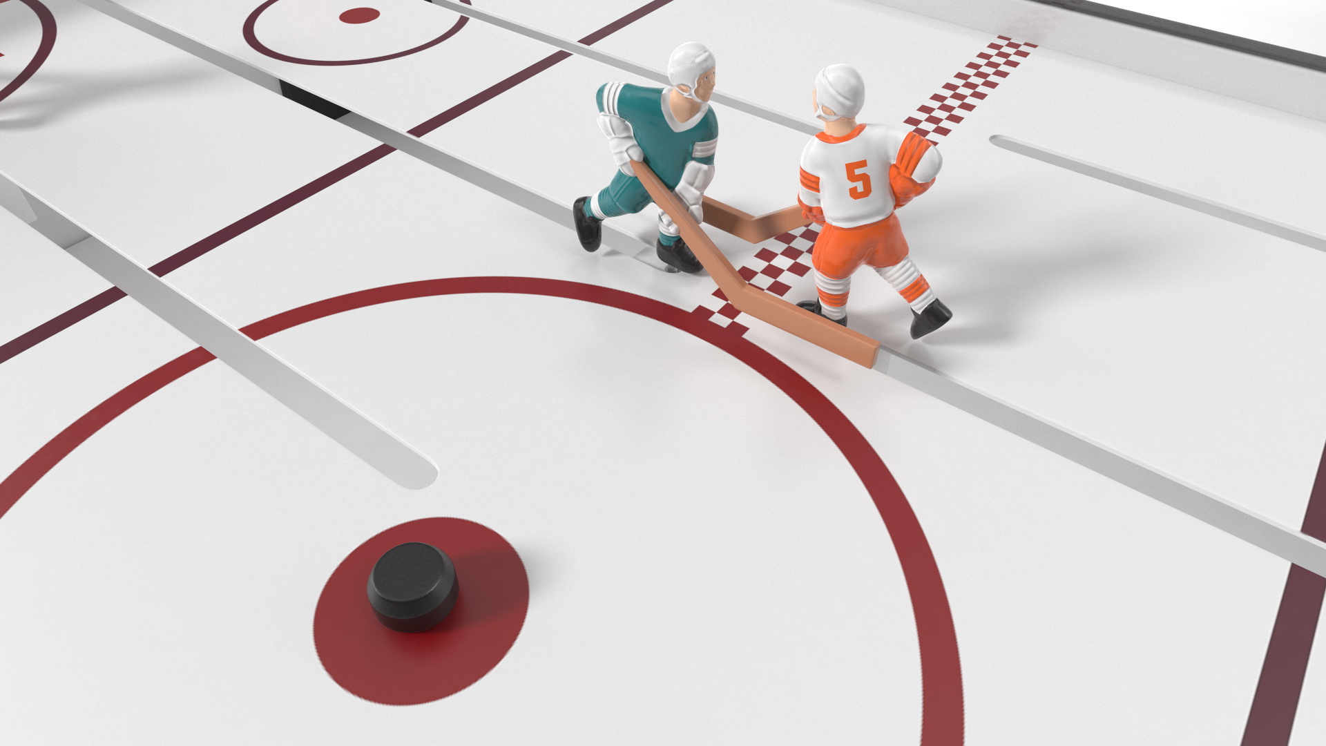 3D model Stick Hockey Table Rigged