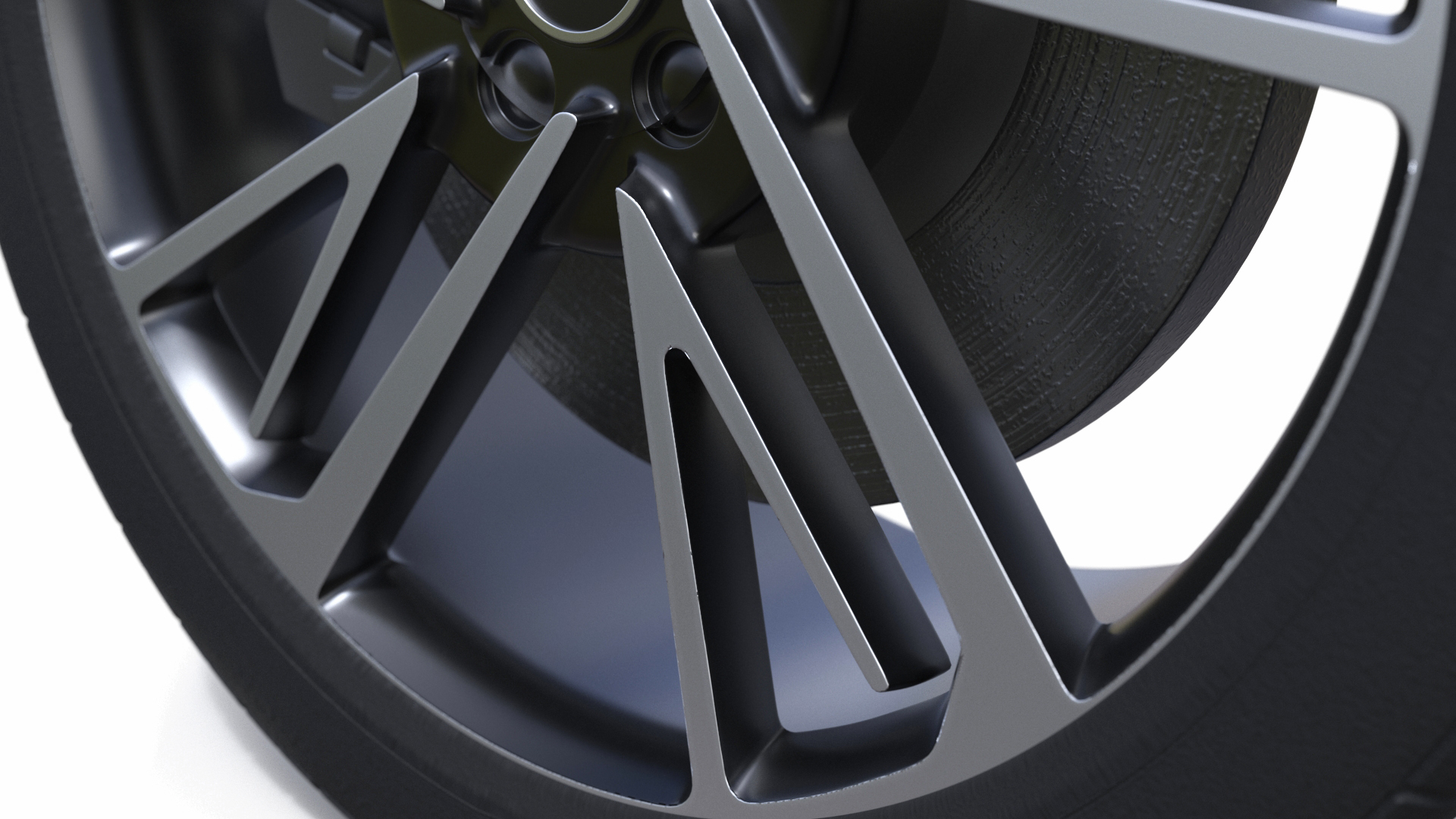 3D model Alloy Wheel with Tires for 3D Print