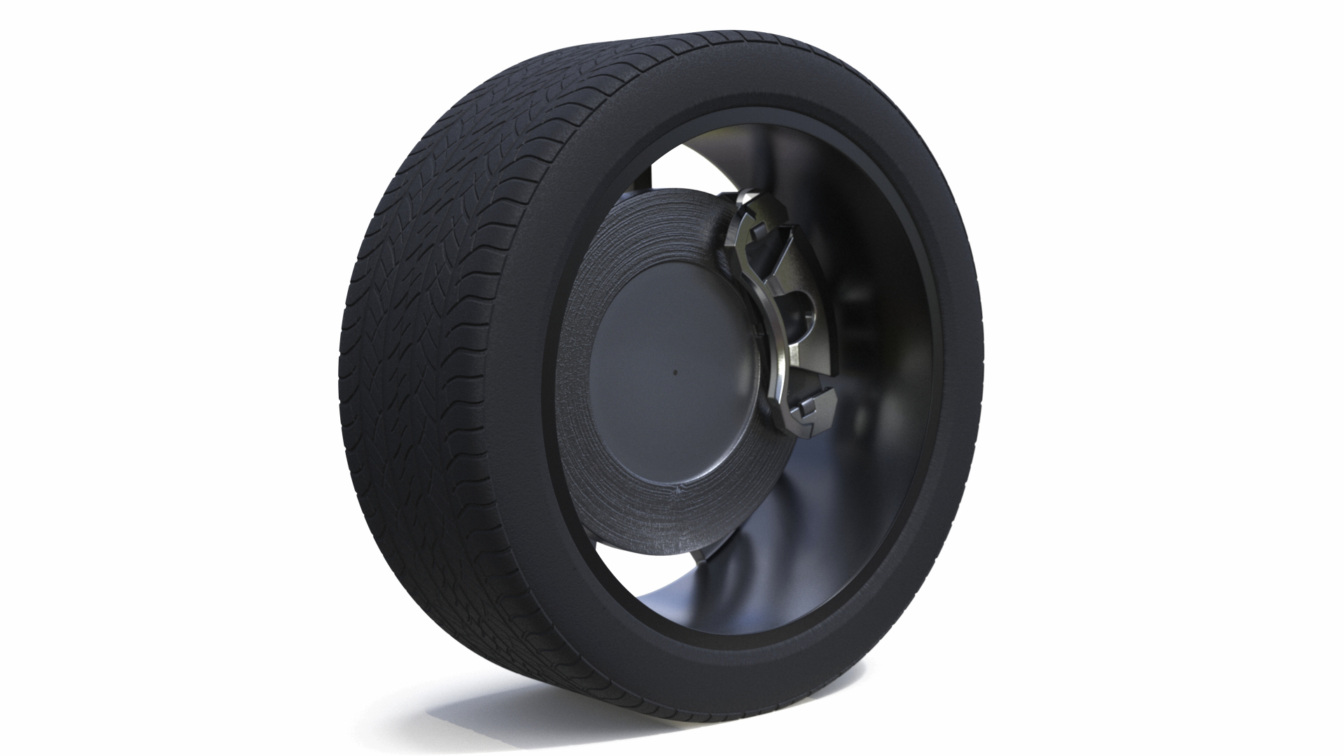 3D model Alloy Wheel with Tires for 3D Print