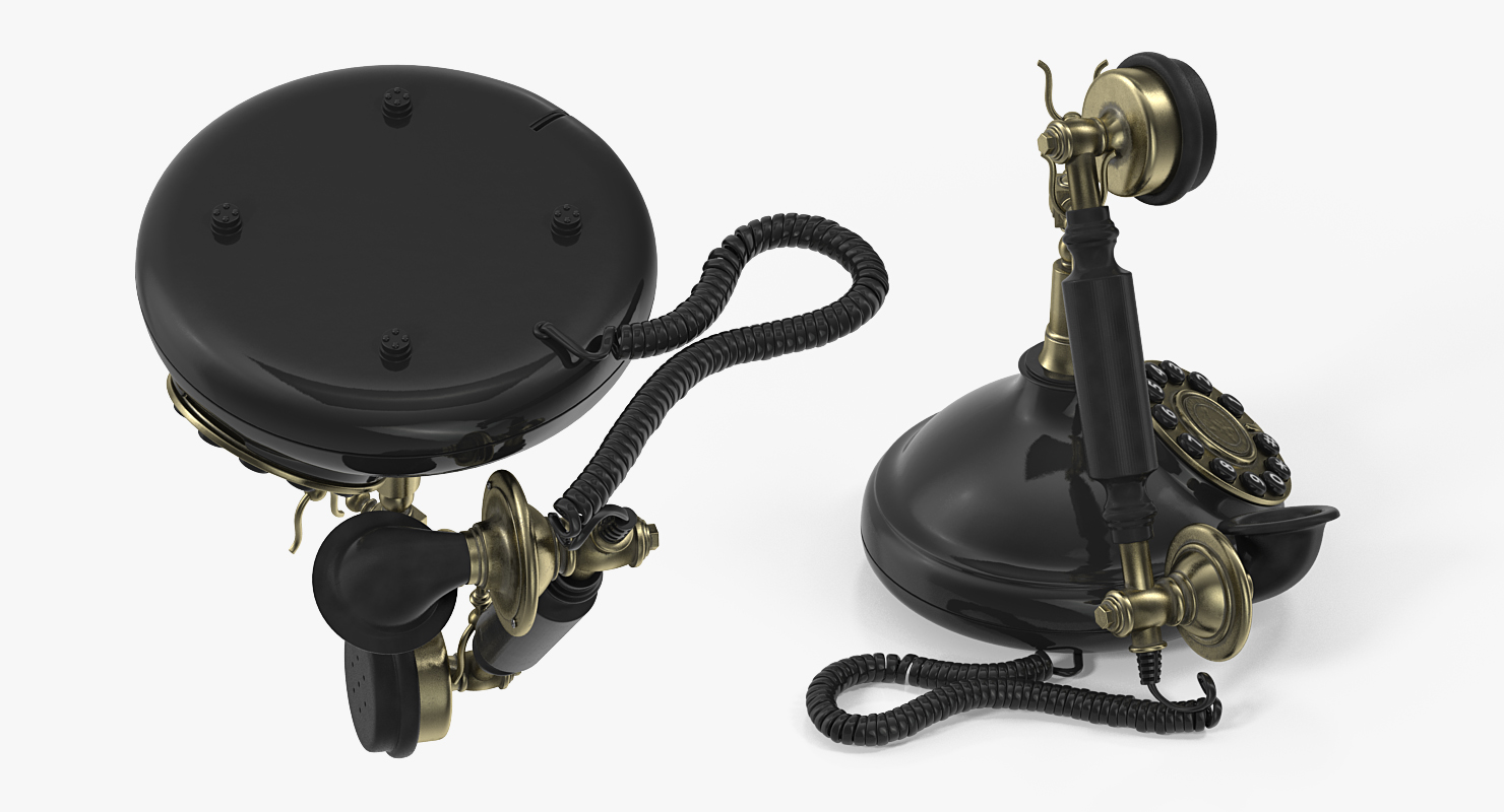 Old Fashioned Retro Telephone 3D model