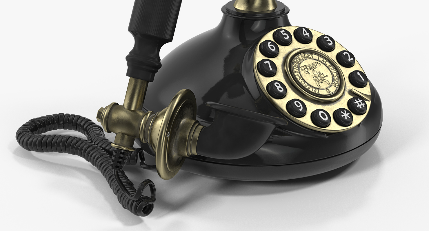 Old Fashioned Retro Telephone 3D model