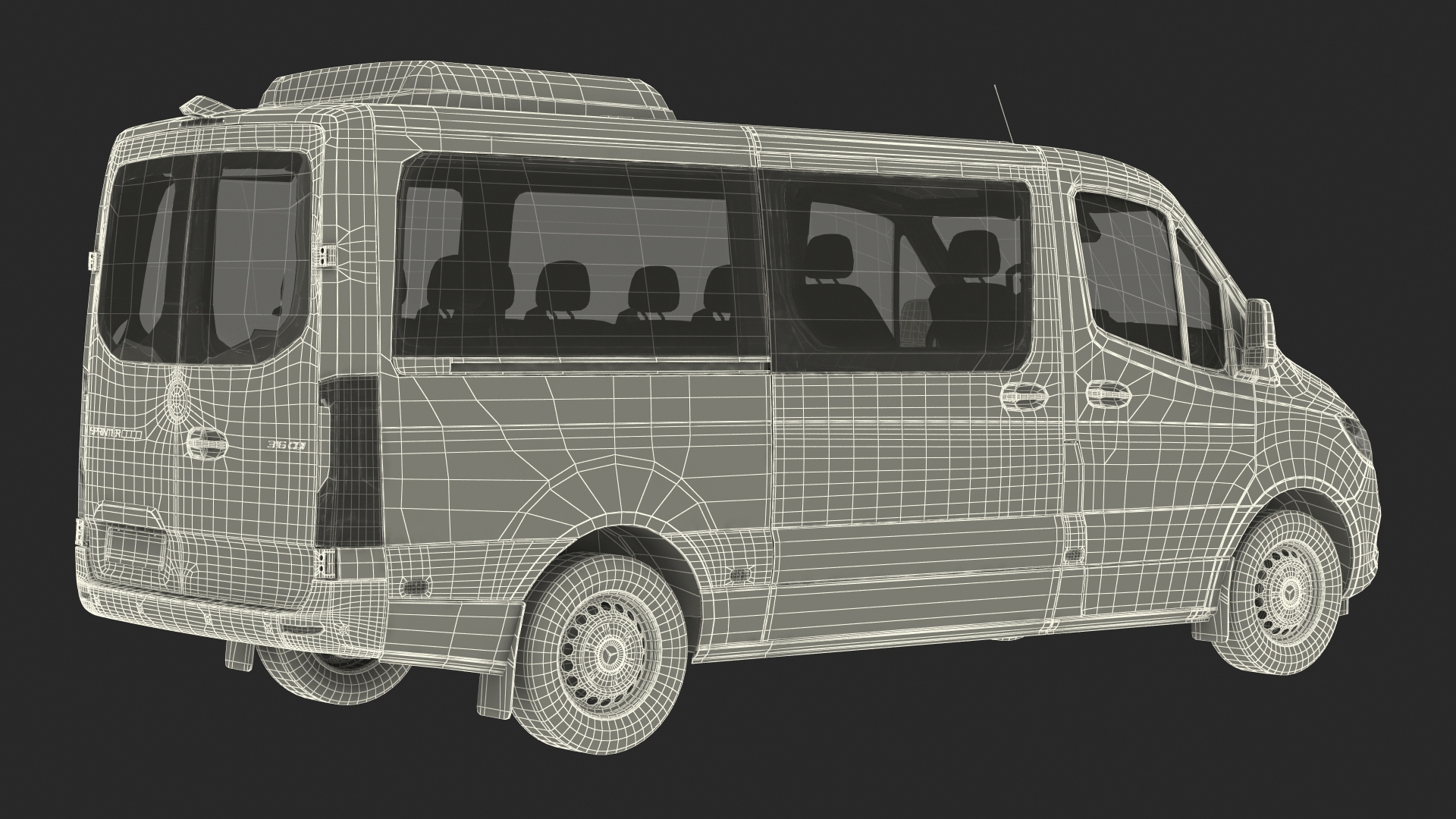 3D model Mercedes Sprinter Tourer 319 Rigged