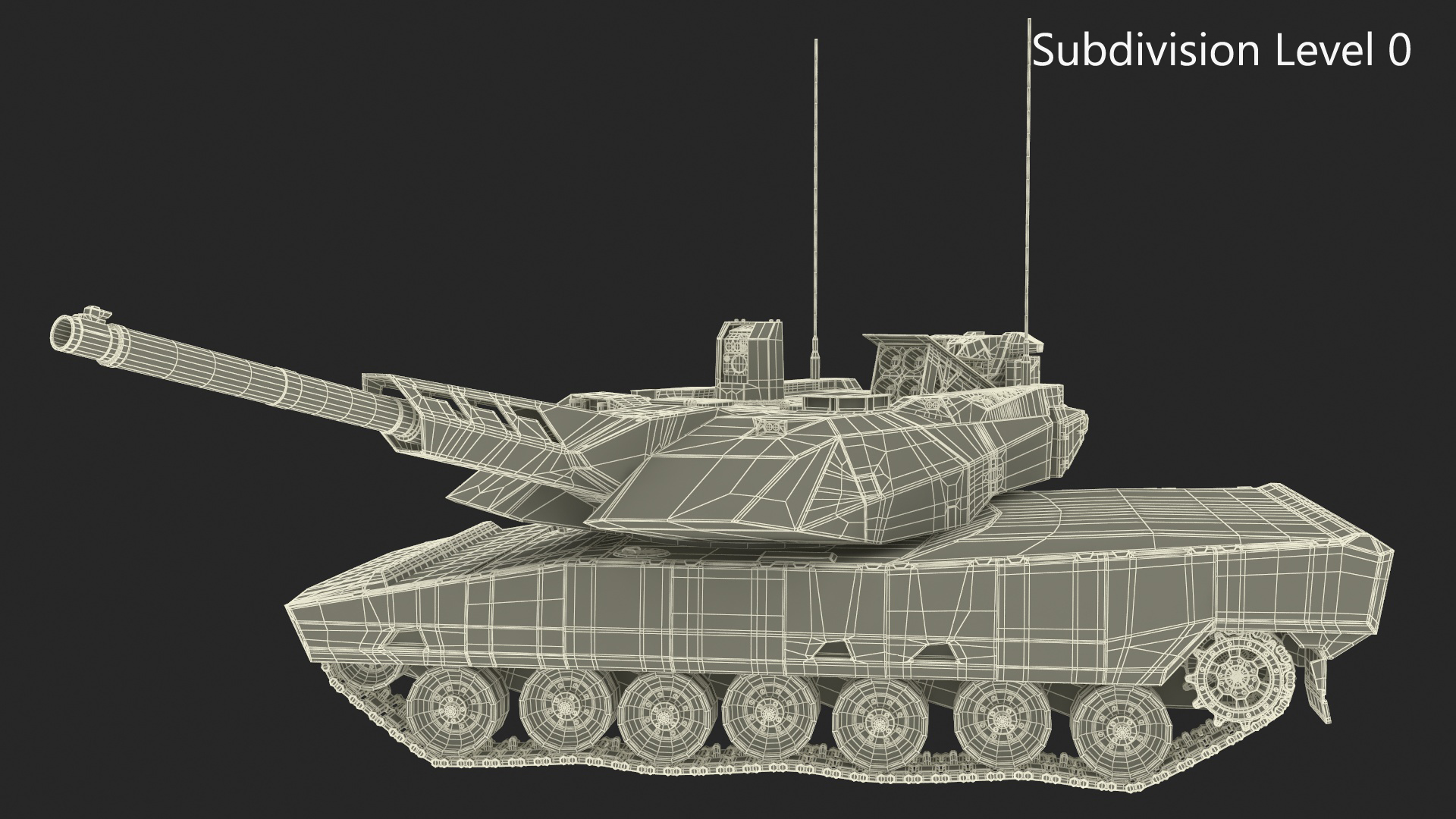 3D model Rheinmetall Panther KF51 MBT Rigged