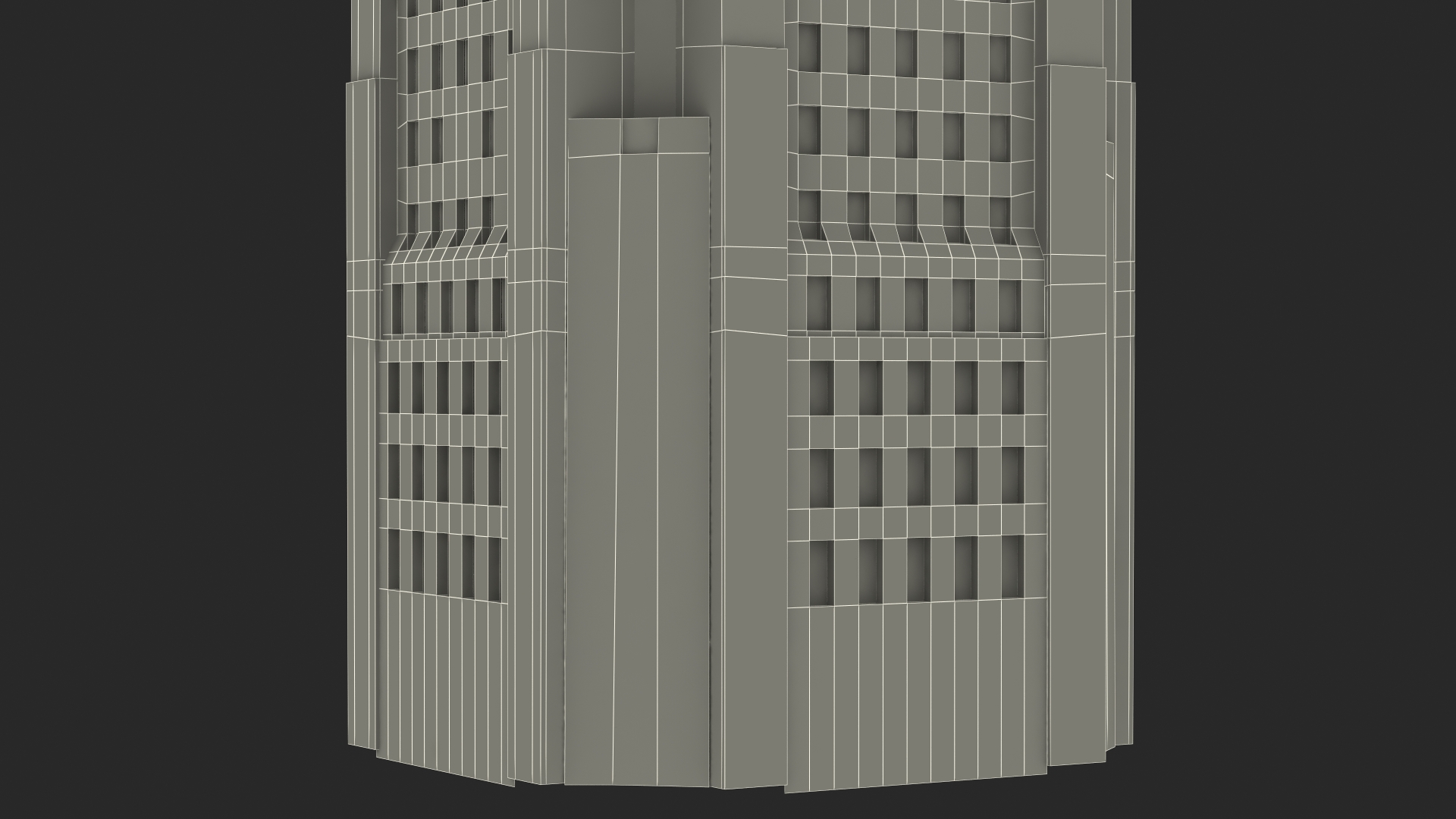 3D model Tower Hall