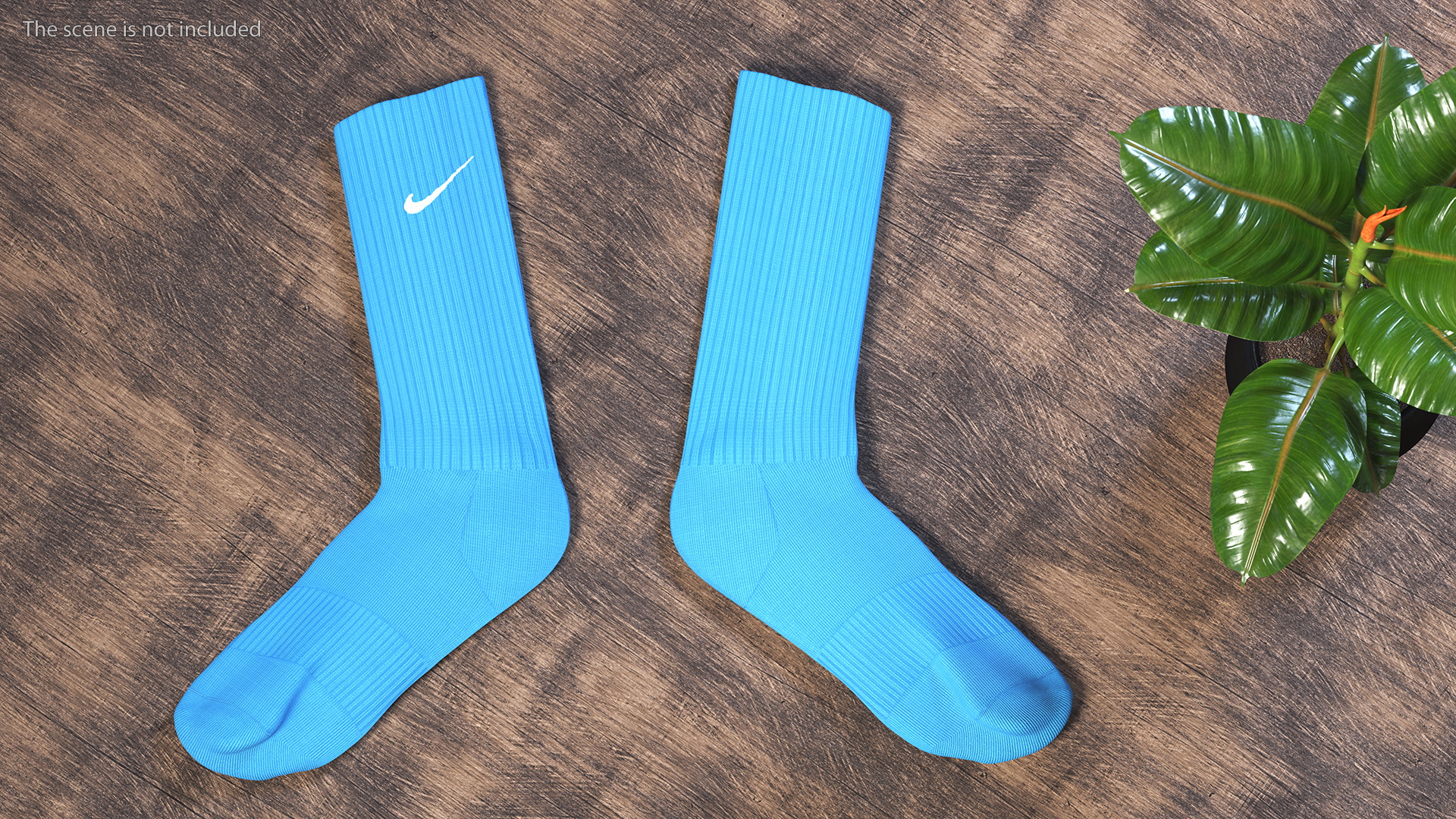 3D model Long Socks Nike Blue Idle